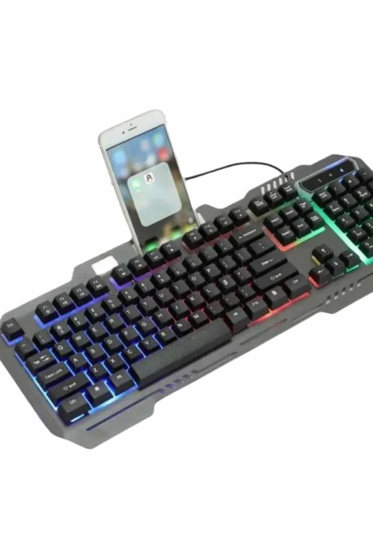 Işıklı Oyuncu Q Klavye Mouse Seti Siyah Gaming Oyuncu Klavye Yeni Nesil