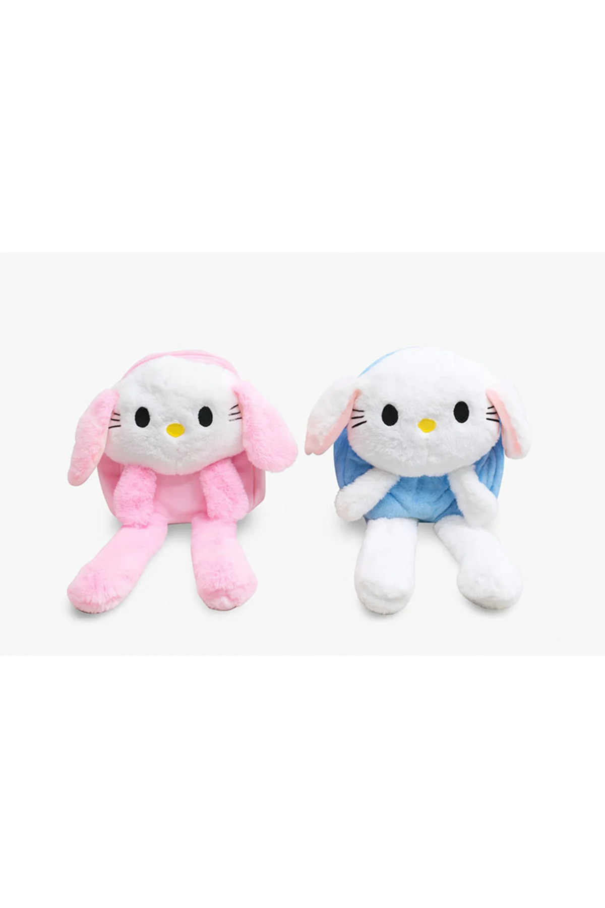 Işıklı Peluş Oynar Kulaklı My Melody ve Cinnamoroll Sırt Çantası