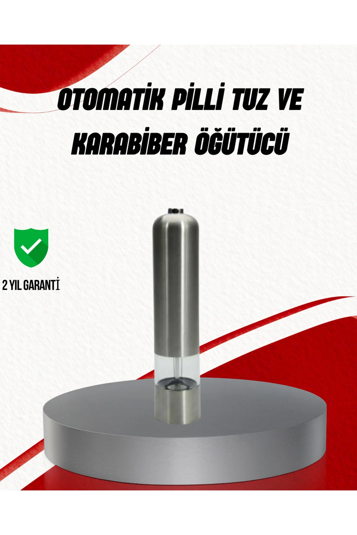 Işıklı Pilli Baharat Değirmeni Taze Ve Pratik Öğütme