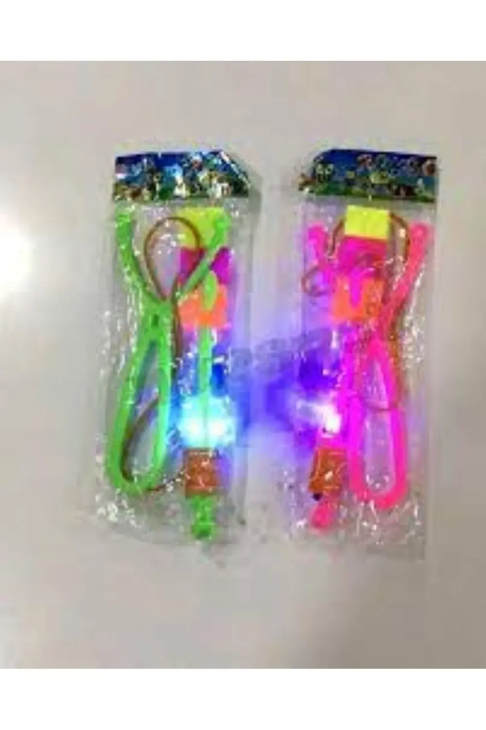 Işıklı Sapan Roket Helikopter Işıklı Uçan Oyuncak Parti Havada Sü