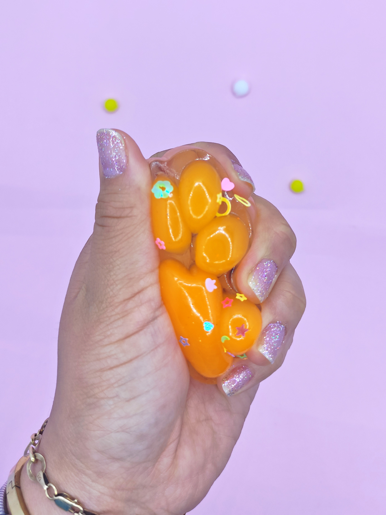 Limmy İşıklı Şeffaf Pati Squishy Pullu Yumuşacık 6 Cm Pati Sukuşi - Tur