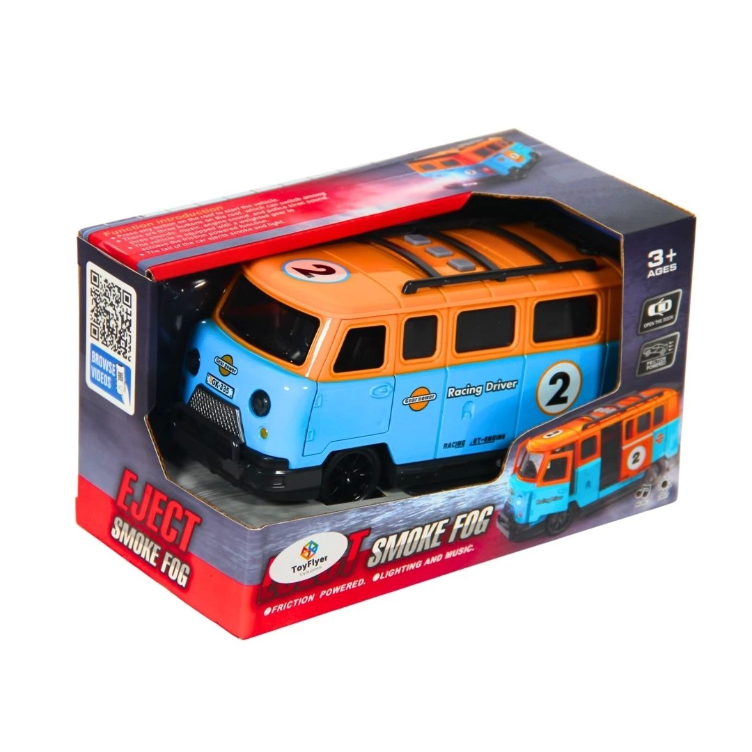 Işıklı Sesli Duman Çıkaran Sürtmeli Minibüs LDP-2A