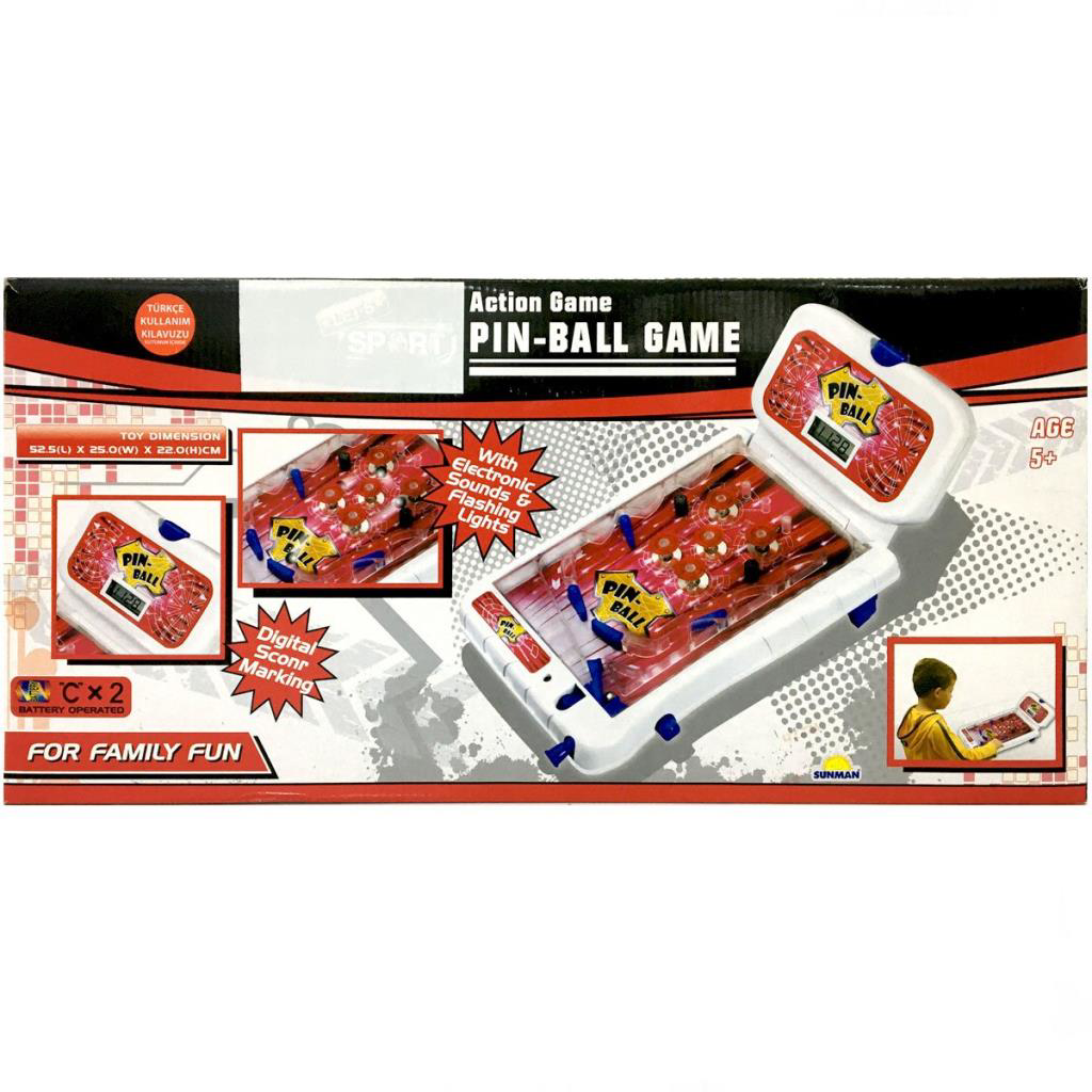 Işıklı Sesli Pilli Pinball Arcade Oyunu Işıklı Sesli Pilli Pinball Arcade Oyunu
