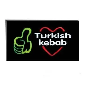 Işıklı Tak Çalıştır Hazır Tabela Turkish Kebap Işıklı Tak Çalıştır Hazır Tabela Turkish Kebap