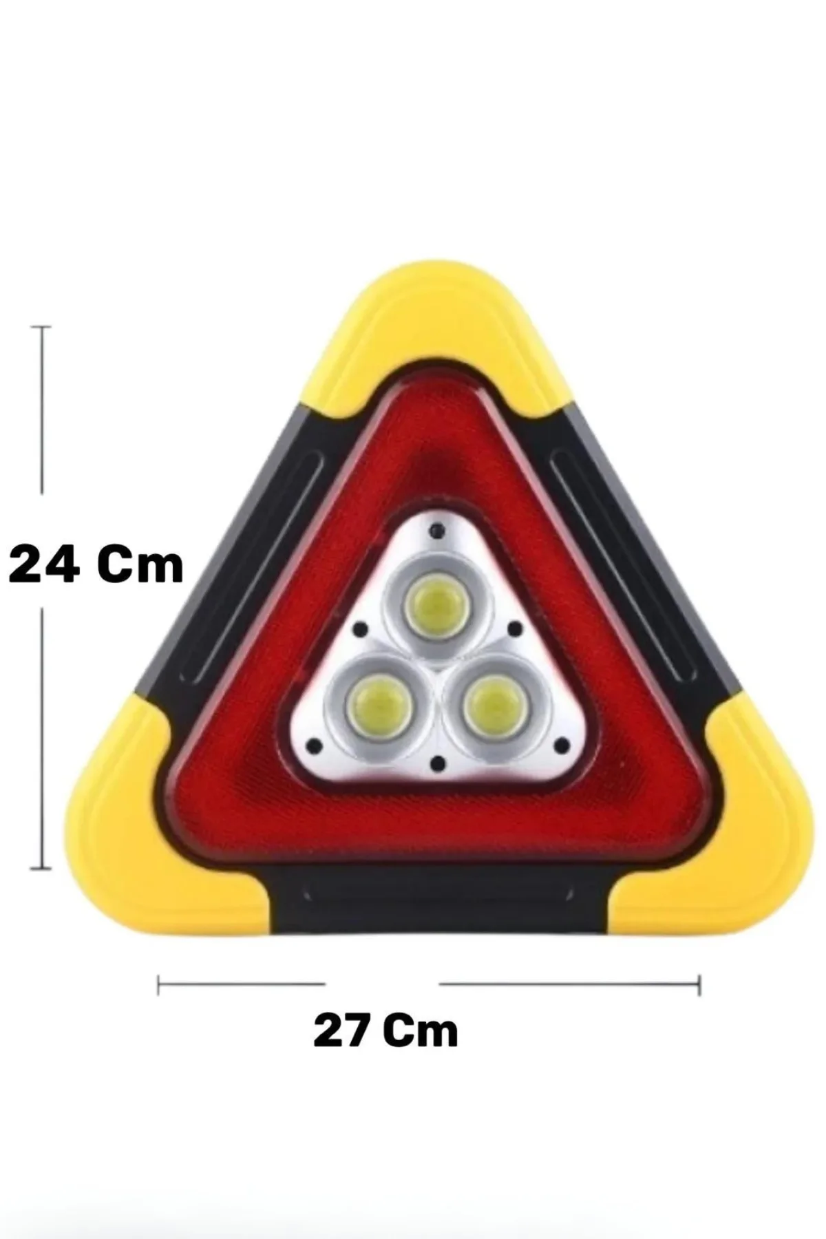 Işıklı Üçgen Reflektör Led Projektör Acil Durum Feneri Flaşör 500