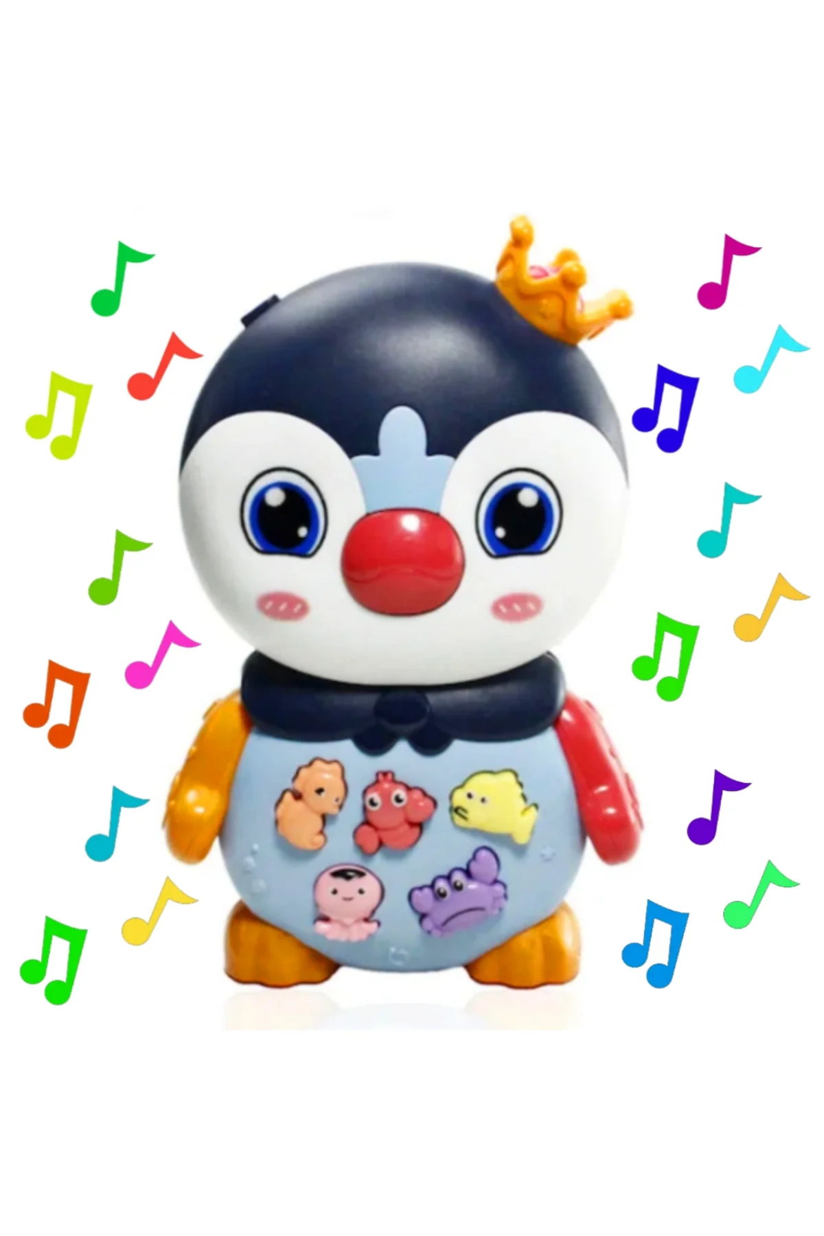 Işıklı Ve Müzikli Penguen Bebek Piyanosu Müzikli Eğitici Oyuncak 