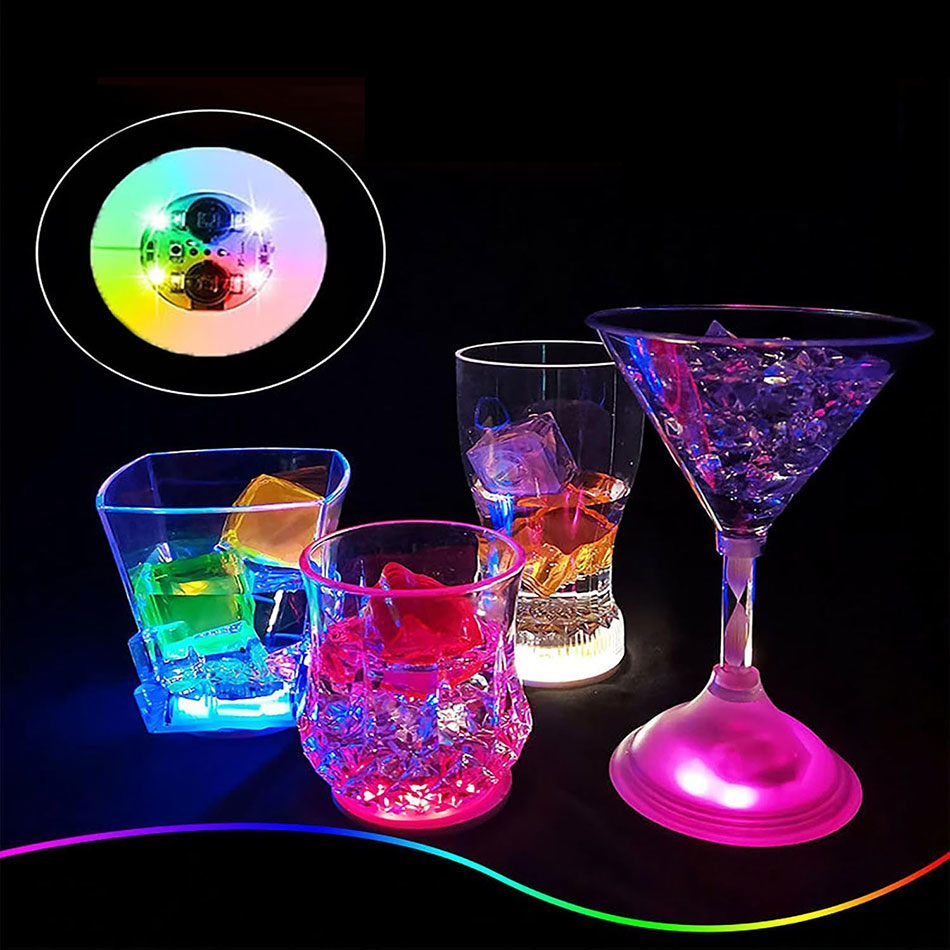 Işıklı Yapışkanlı Bardak Altı Aparatı Ledli 3 Fonksiyonlu 6 cm Ça