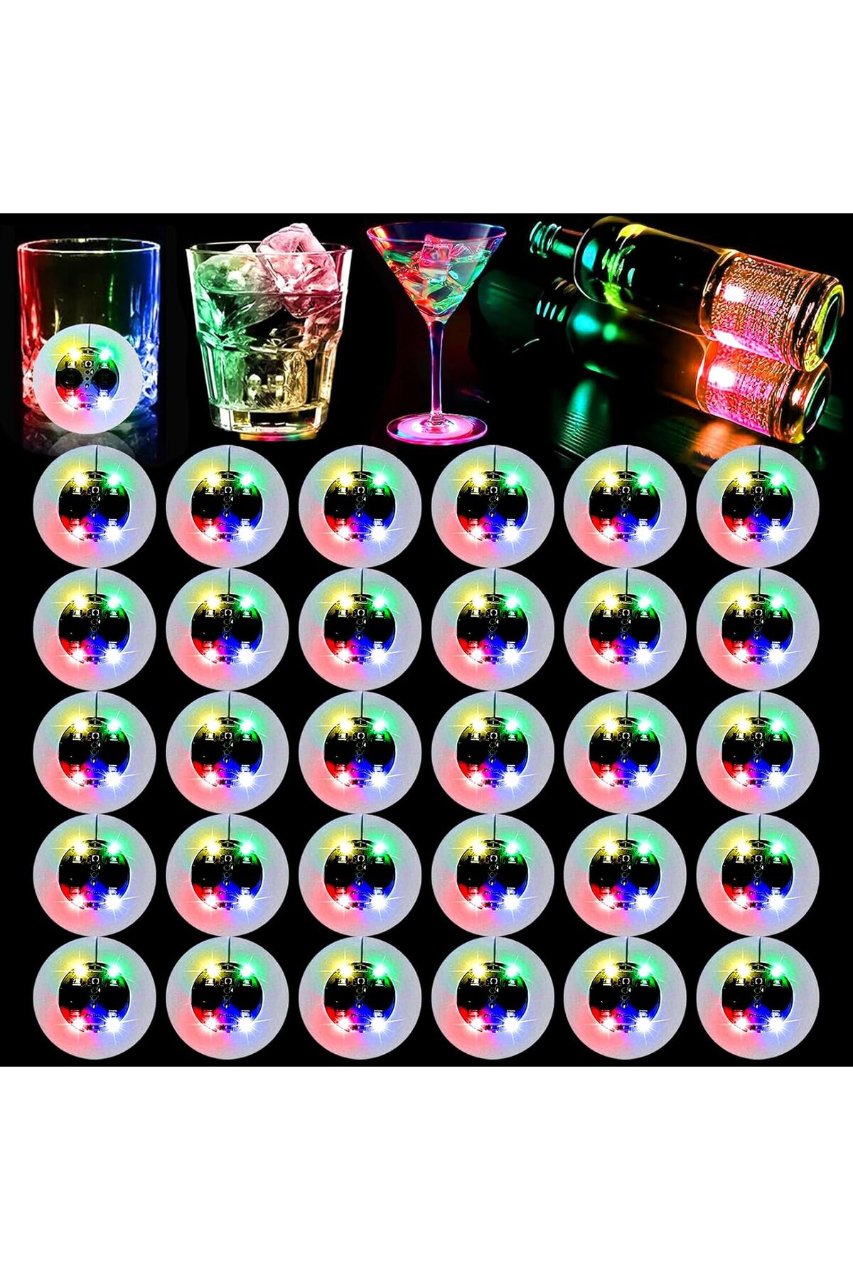 Ok Aksesuar İşıklı Yapışkanlı Bardak Altı Aparatı Ledli 3 Fonksiyonlu 6 Cm Ça Ok Aksesuar İşıklı Yapışkanlı Bardak Altı Aparatı Ledli 3 Fonksiyonlu 6 Cm Ça