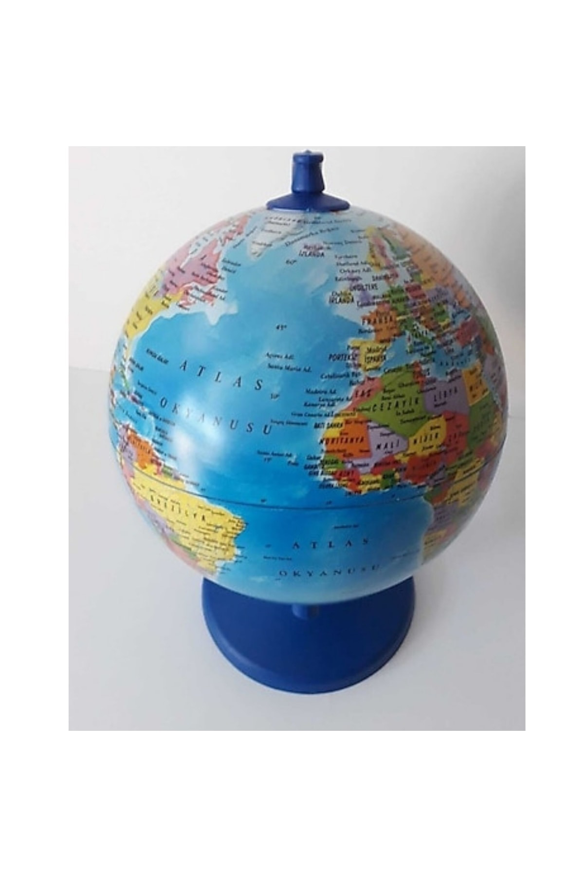 Artı İşıksız Dünya Küre Yerküre Siyasi 30 Cm Dünya Siyasi Yerküresi