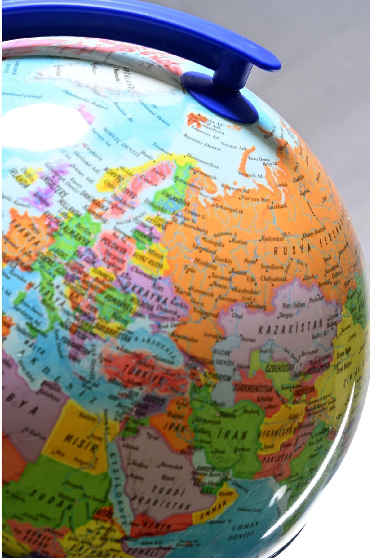 IŞIKSIZ SİYASİ DÜNYA KÜRE ( YERKÜRE ) 26 CM