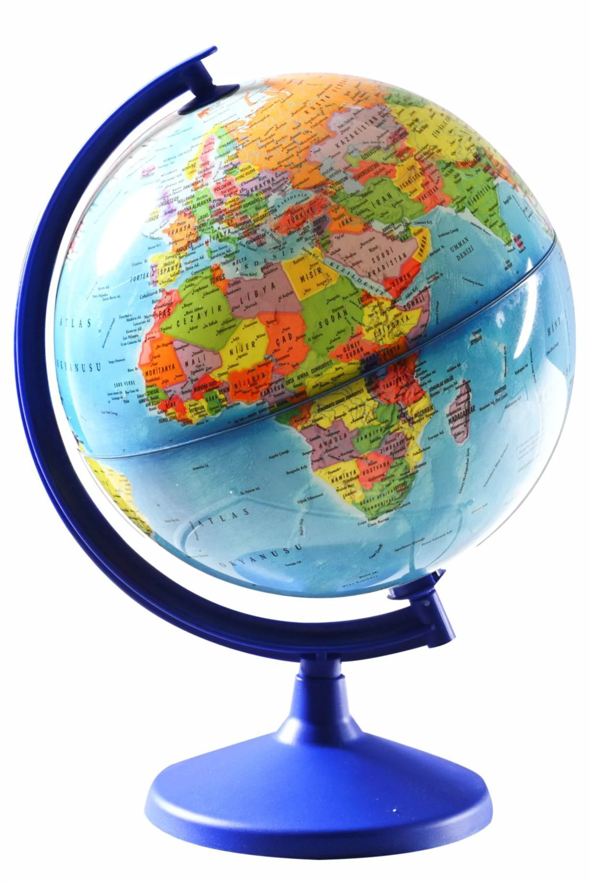 IŞIKSIZ SİYASİ DÜNYA KÜRE ( YERKÜRE ) 26 CM