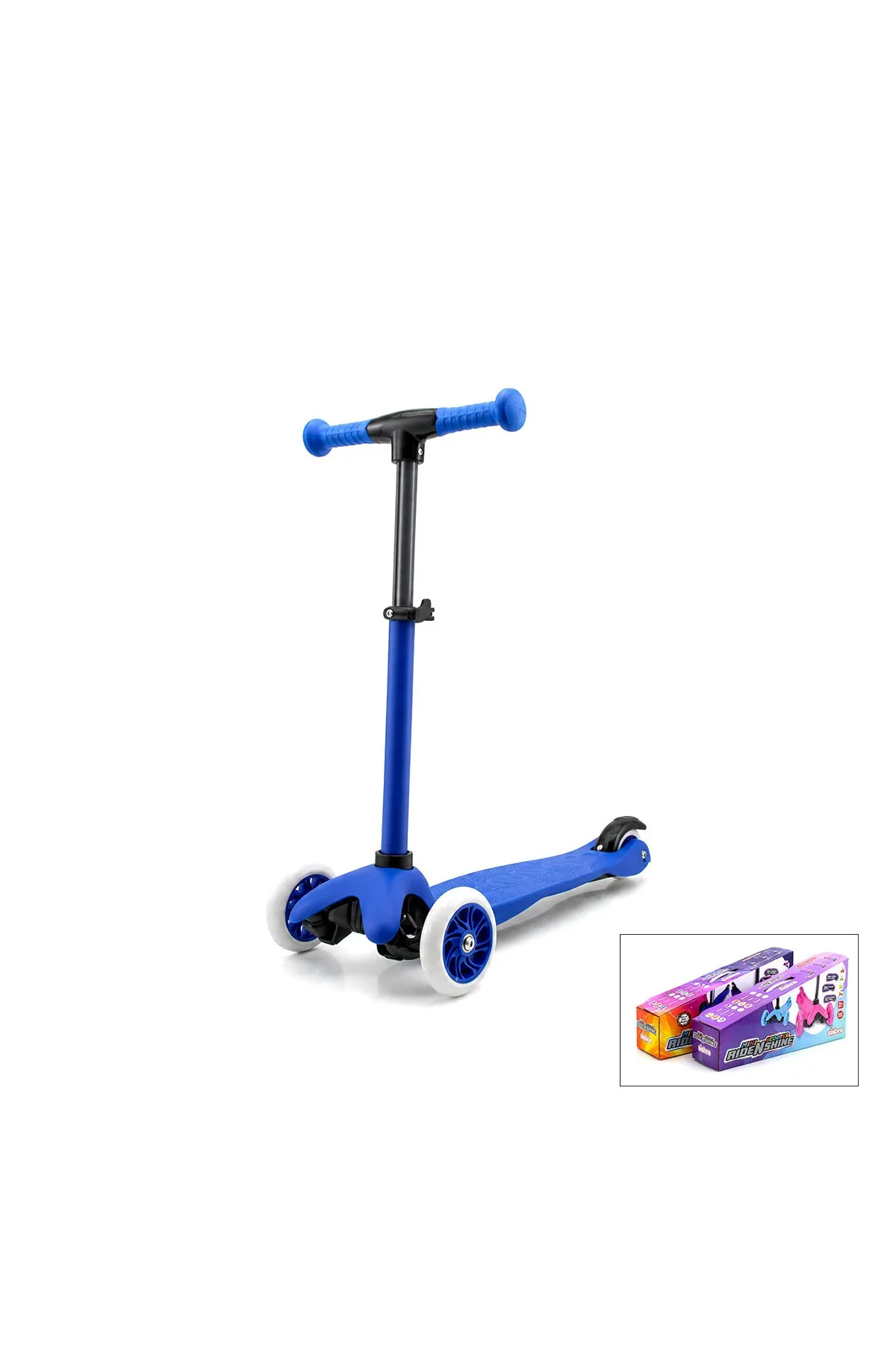 Işıksız Vıntage Scooter 55X57-64-71CM Retro Renkli +2 Yaş - 40KG Max Taşıma Herhangi Bir Renk Gönder