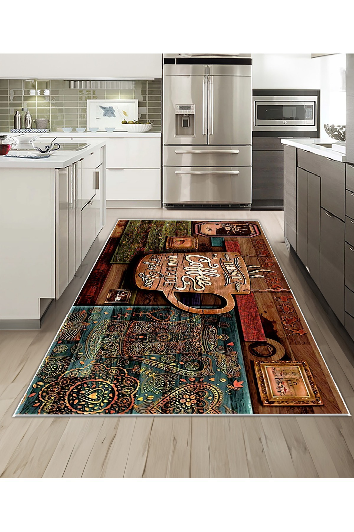 Işıltı Koleksiyonu Model247 Süngerli Dijital Baskılı Saçaksız Mut