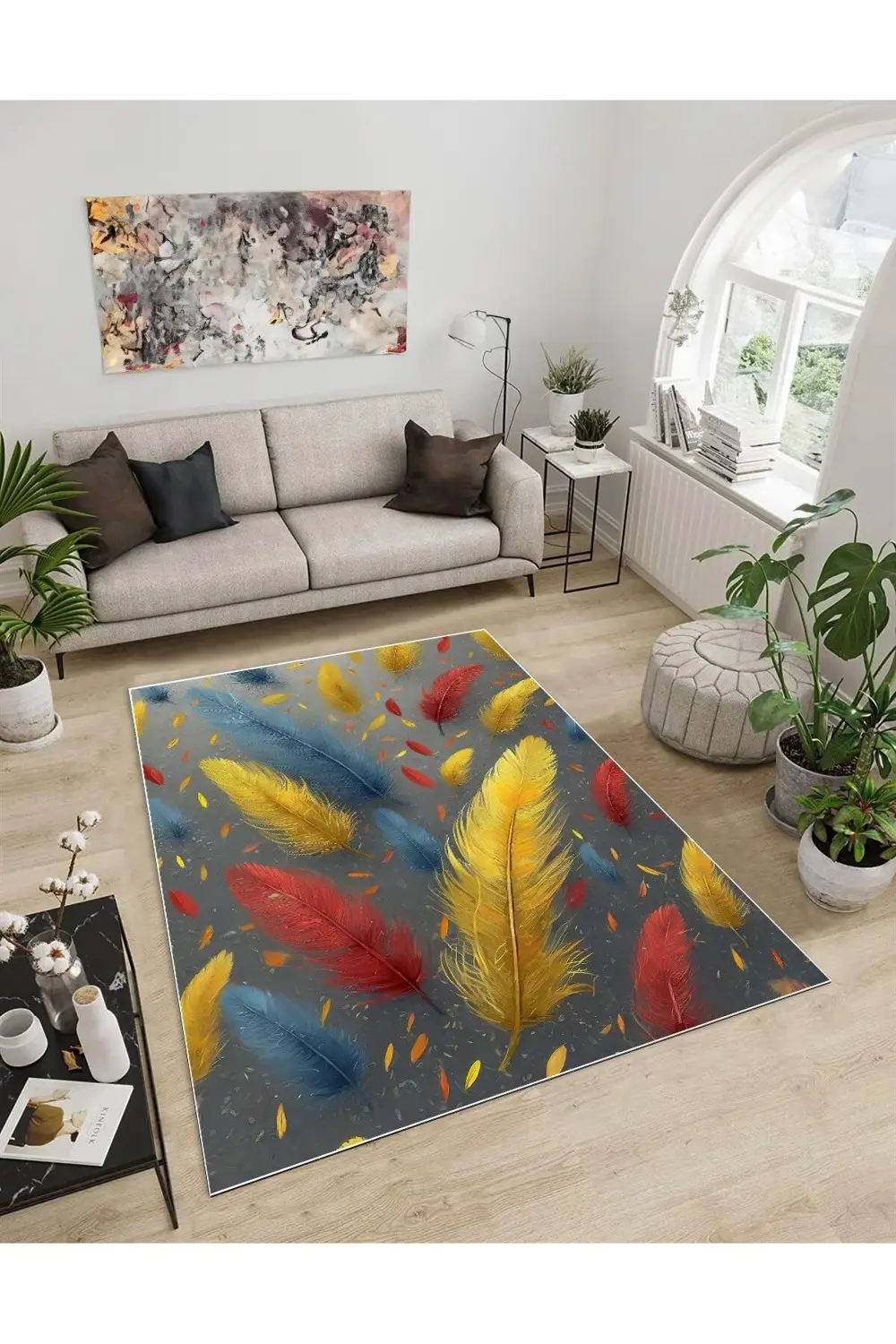 Işıltı Koleksiyonu Model280 Süngerli Dijital Baskılı Saçaksız Mut