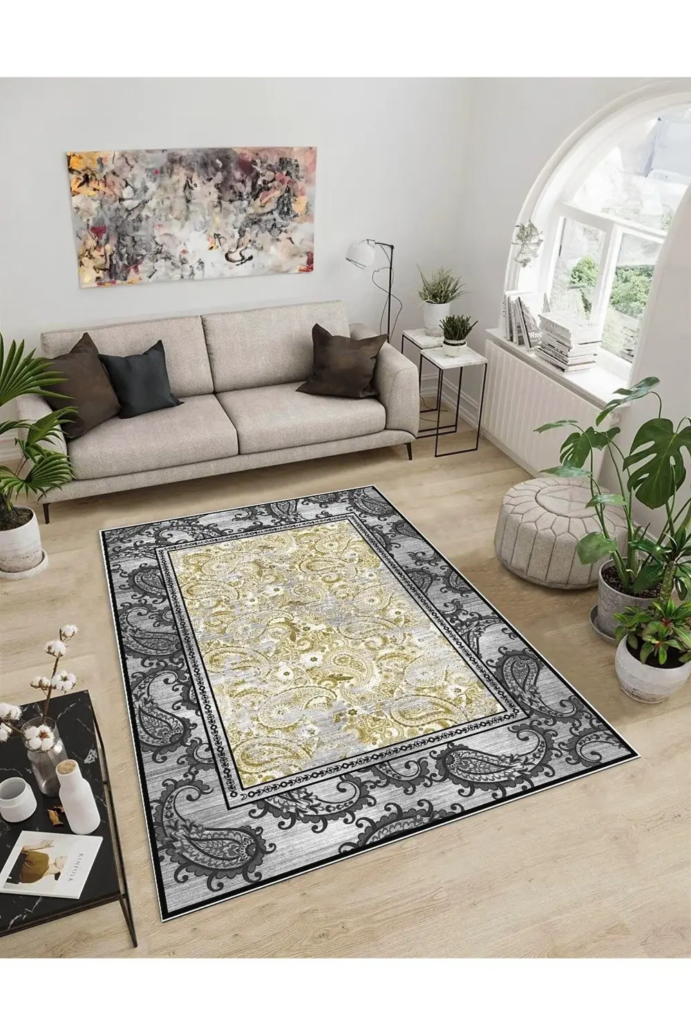 Işıltı Koleksiyonu Model32 Süngerli Dijital Baskılı Saçaksız Mutf