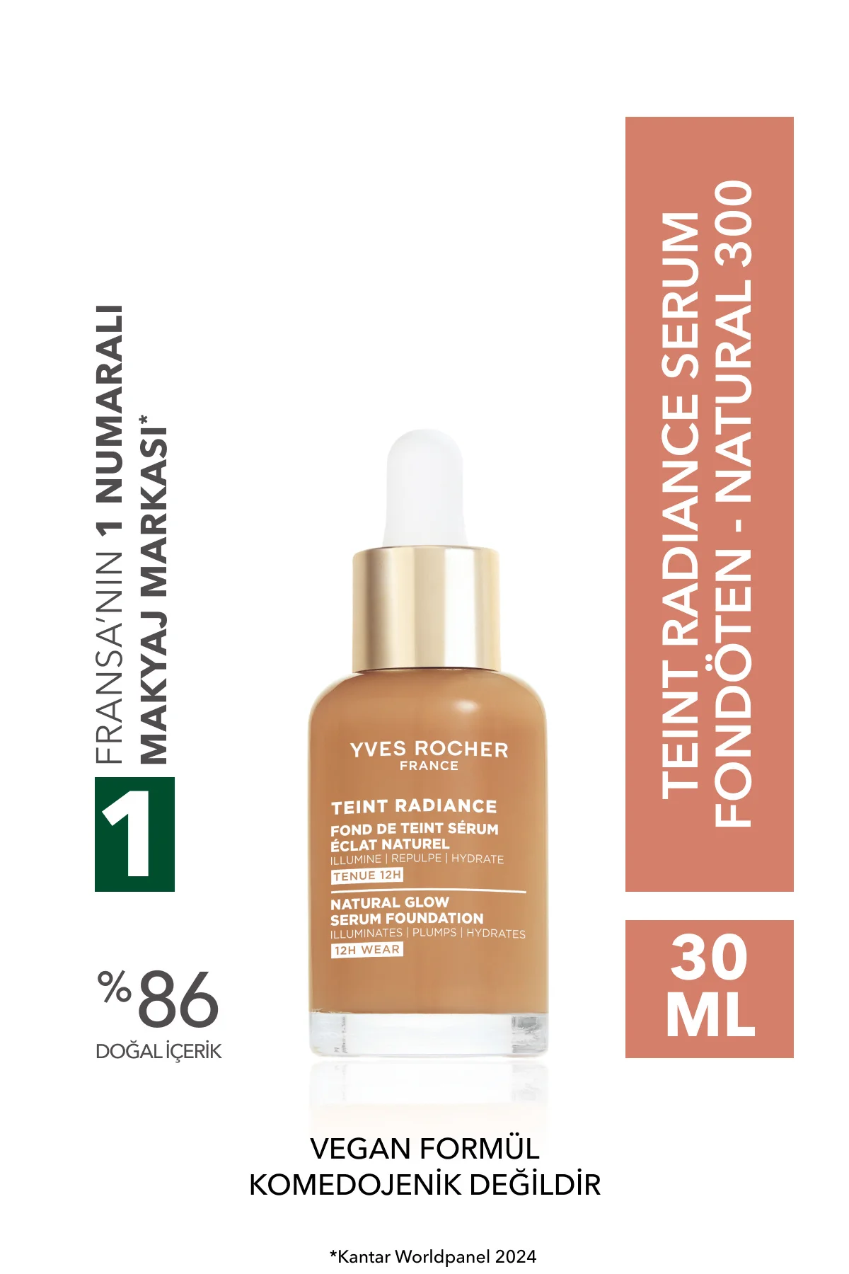 Işıltı Veren Serum Fondöten - Hyalüronik Asit -Teint Radiance-Nat