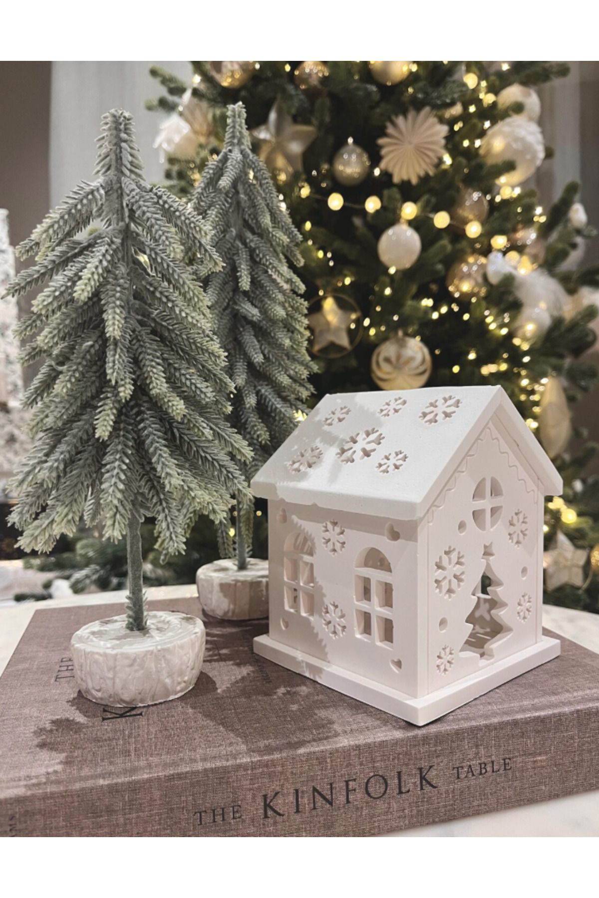 Işıltılı Dekoratif Tealight veya LED Tutucu Ev Modeli