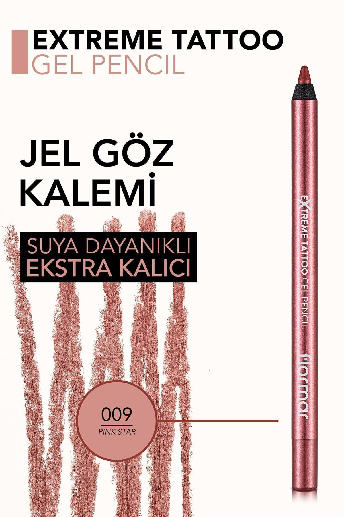 Flormar İşıltılı Kalıcı Göz Kalemi (Pembe-Ten) - Extreme Tattoo Gel Penci
