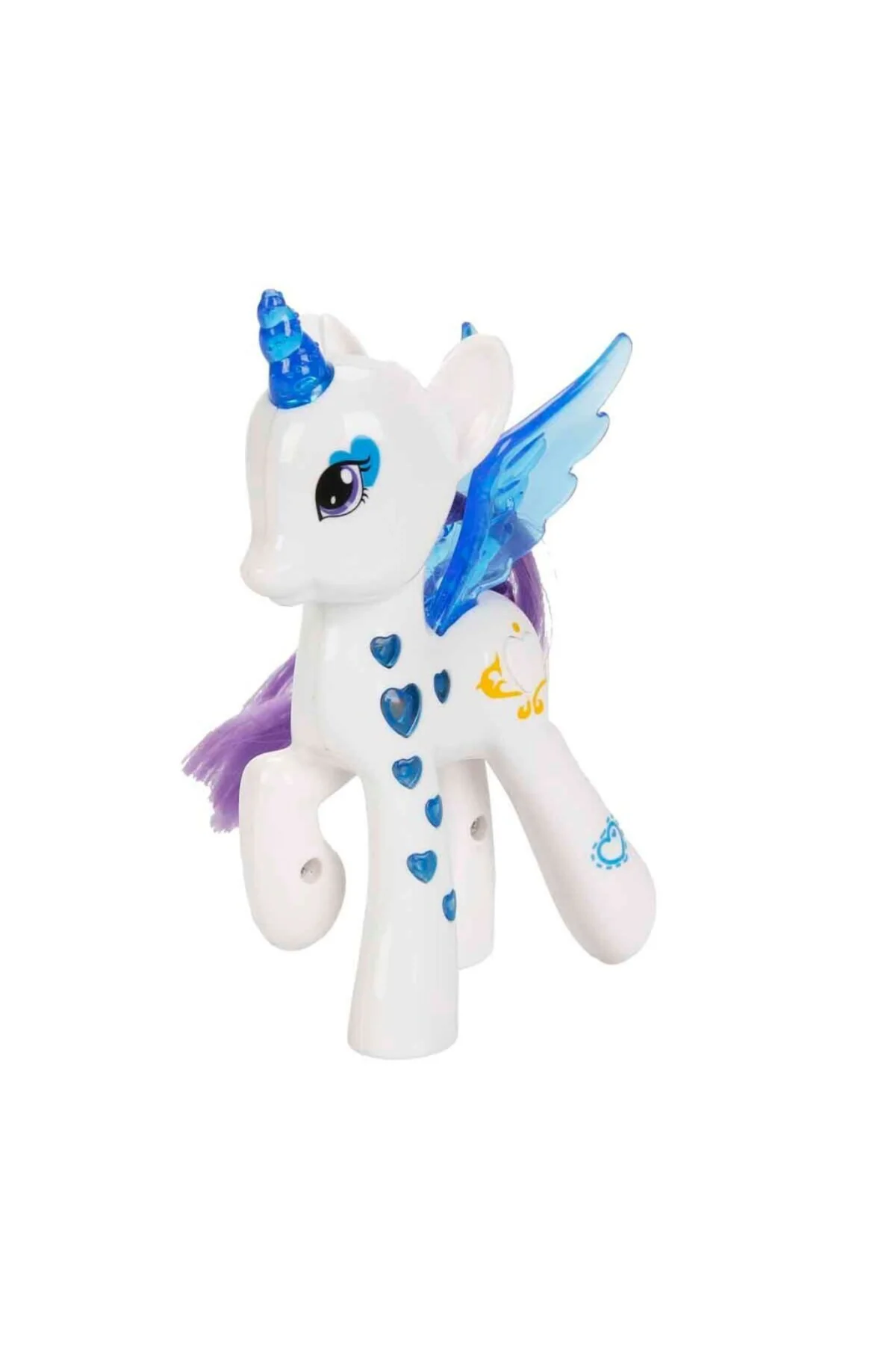 Işıltılı Pony Figür - Işıklı Figür - Mavi (Lisinya)