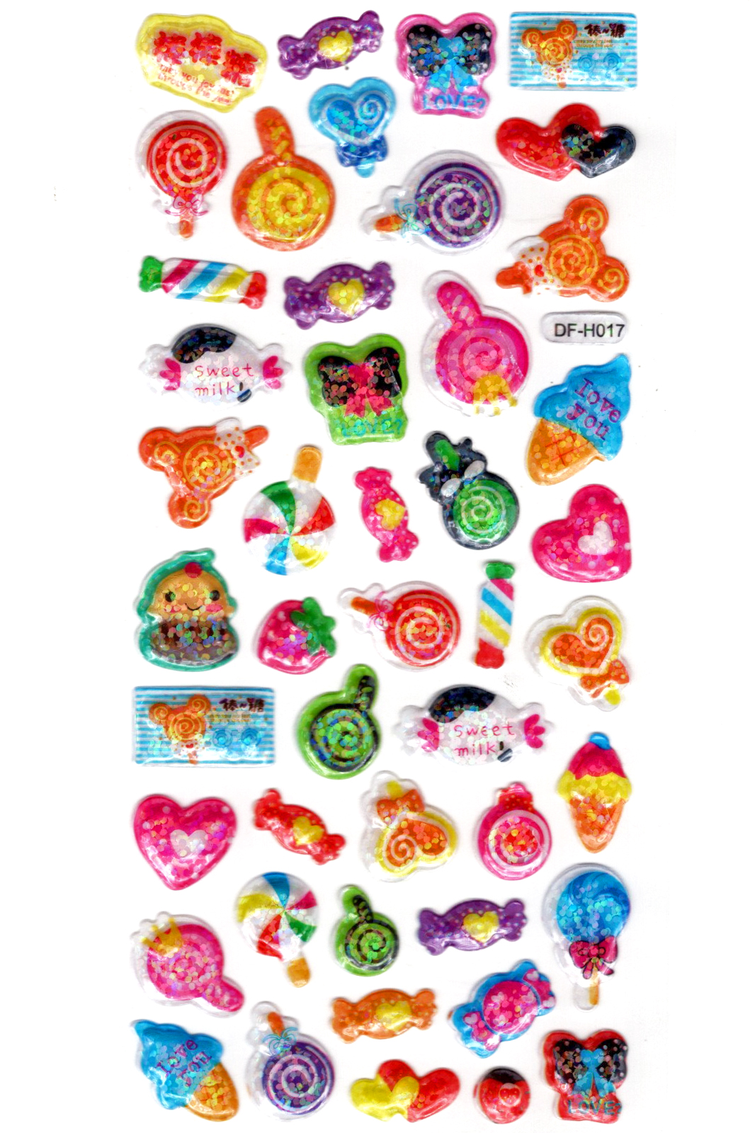 Işıltılı Sticker Kabartmalı Stiker Defter Planlayıcı Etiket (Dfh0