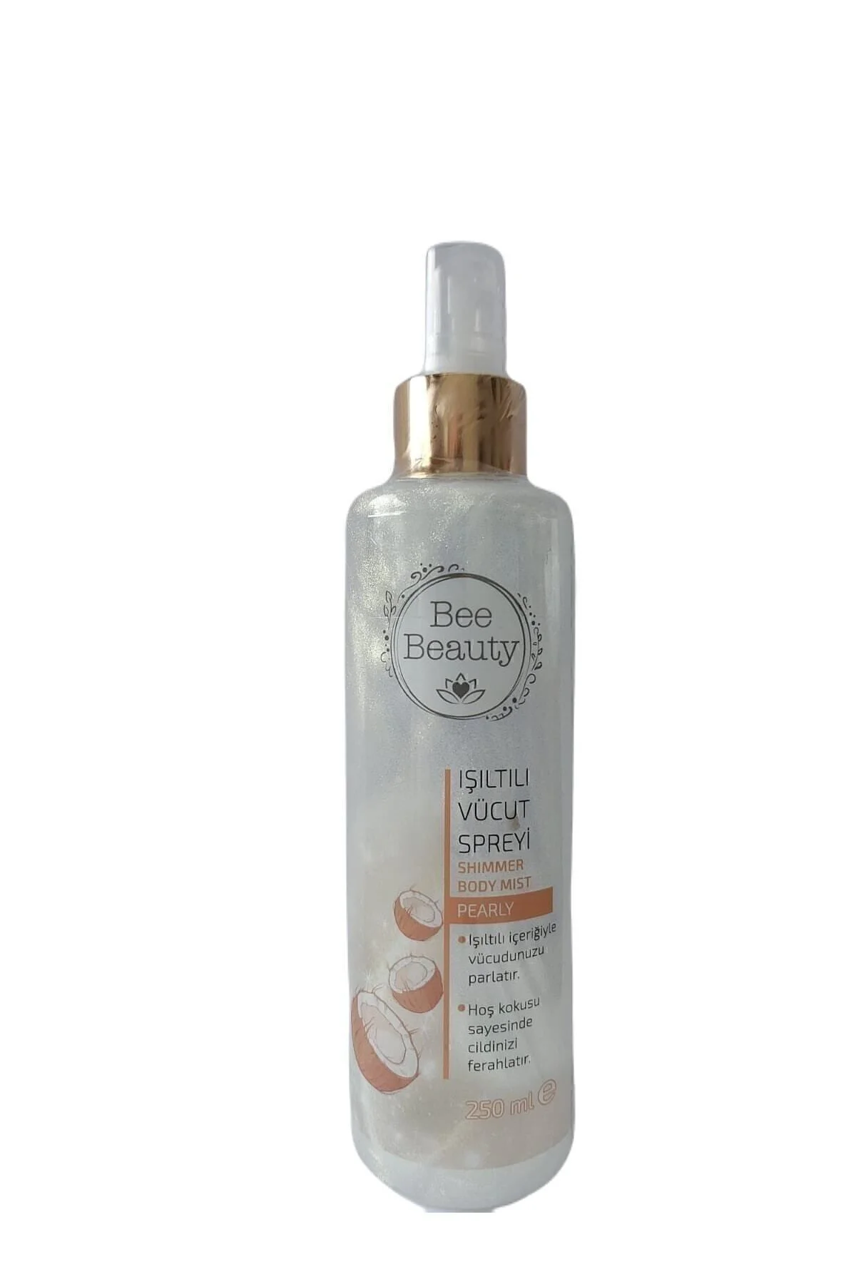 Işıltılı Vücut Spreyi Hindistan Cevizli 250ml Vücut Parlatıcı Hoş Kokulu Işıltılı Vücut Spreyi Hindistan Cevizli 250ml Vücut Parlatıcı Hoş Kokulu