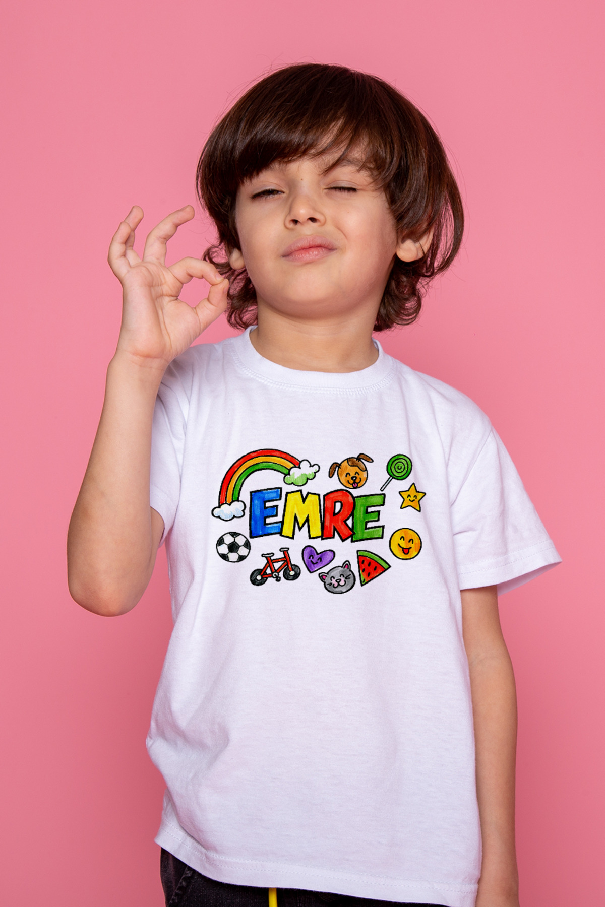 Isim Yazabileceğiniz Çocuklar Için Tişört Boyama Seti Full Set