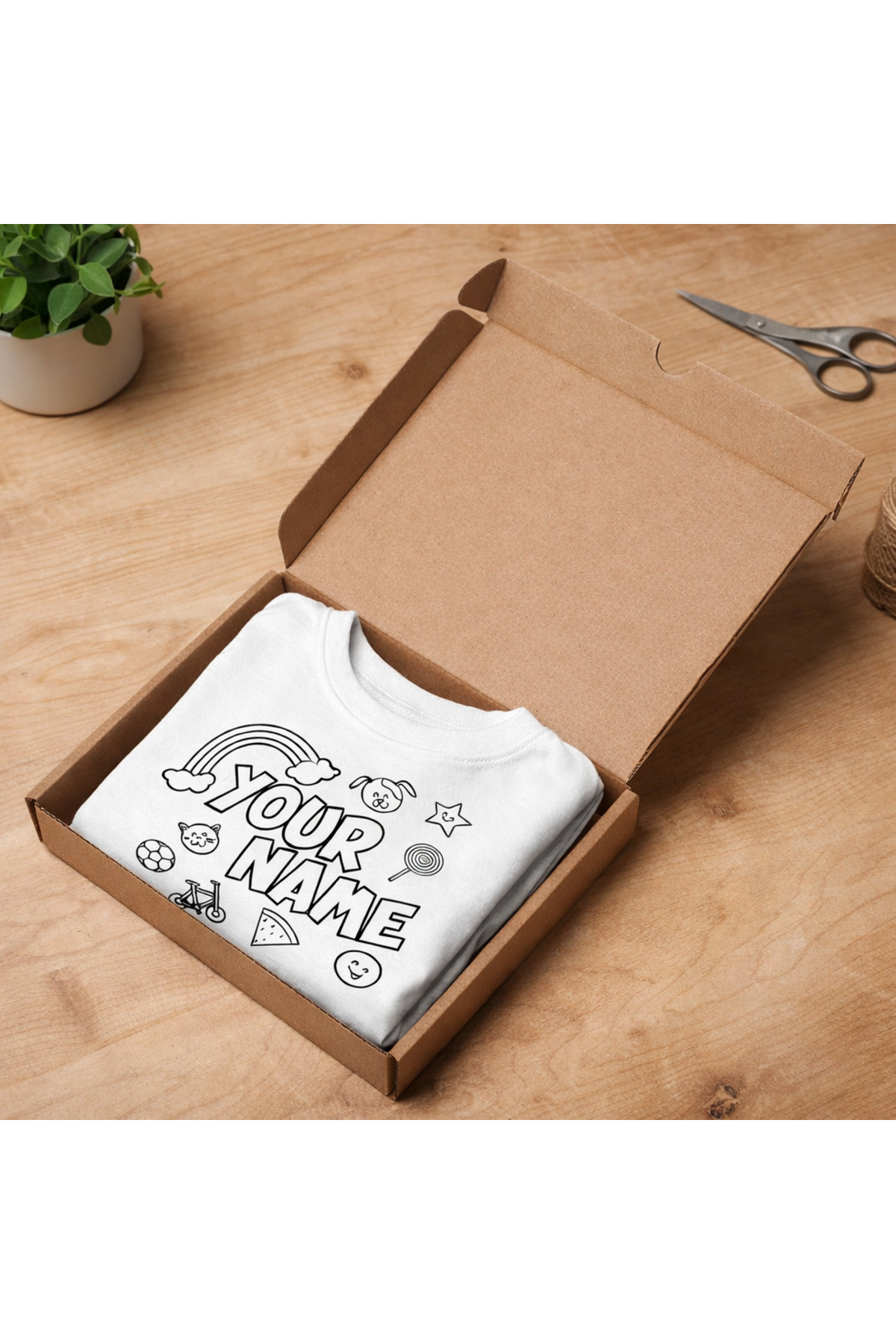 İsim Yazılabilen Minnie Çocuk Tişört Boyama Seti – Full Set Fırça