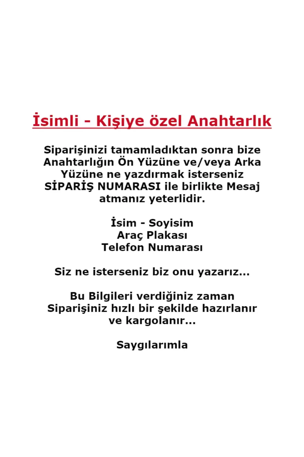 İsimli Anahtarlık - Kişiye özel Anahtarlık - Anahtarlık