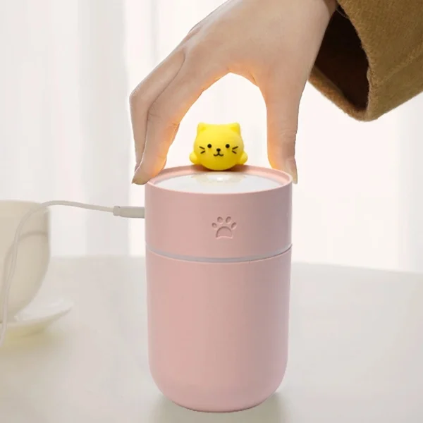 Isınan Kedi Mini USB Sessiz Hava Nemlendiricisi Isınan Kedi Mini USB Sessiz Hava Nemlendiricisi
