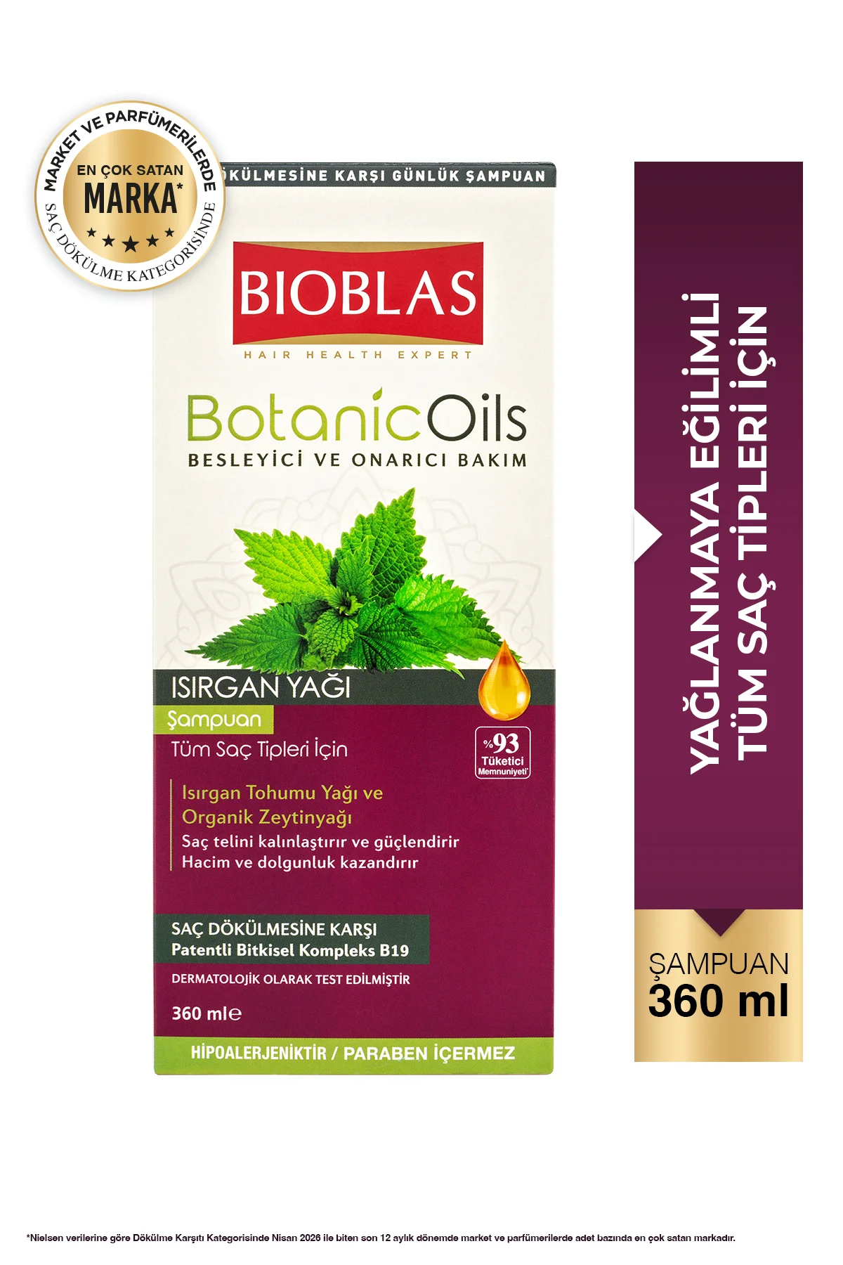 Isırgan Otu Yağı Güçlendirici Şampuan 360 ml - Dolgunlaştırıcı, Dökülme Karşıtı, Yağlanma Karşıtı Isırgan Otu Yağı Güçlendirici Şampuan 360 ml - Dolgunlaştırıcı, Dökülme Karşıtı, Yağlanma Karşıtı