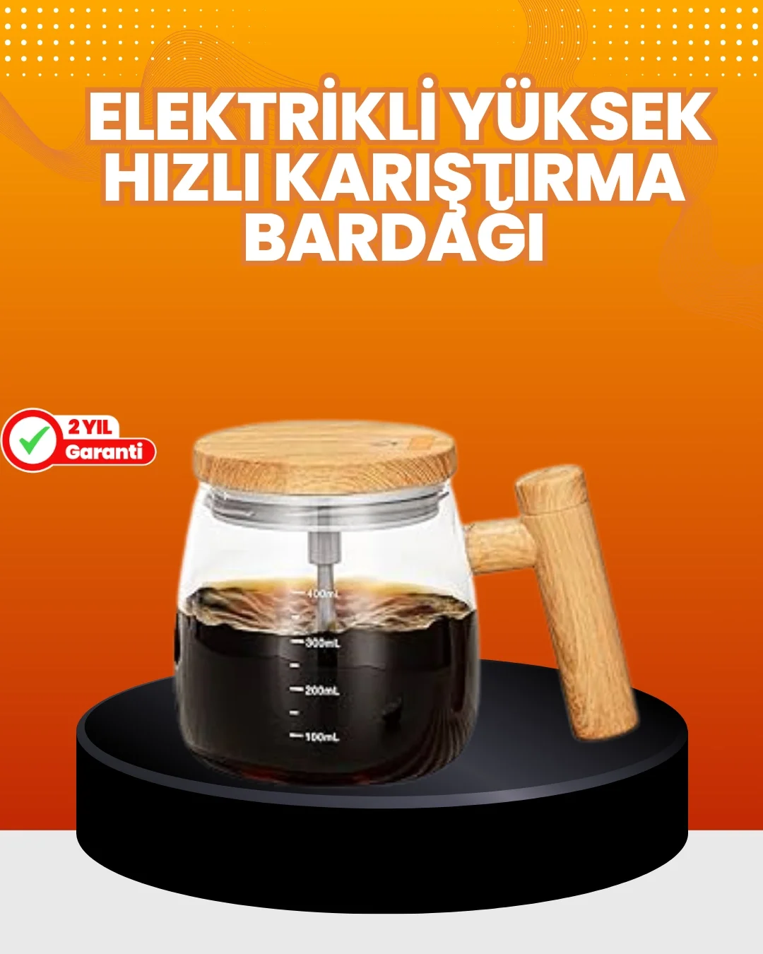 Isıtıcılı Manyetik Karıştırıcı Kupa – 400 ml, C Tipi Şarjlı, Akıllı Tasarım Fiyatı, Yorumları ve Özellikleri