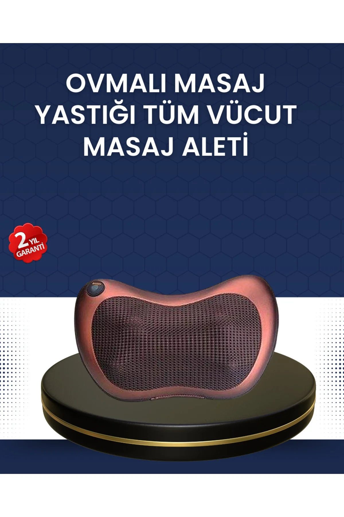 Isıtma Özellikli Derin Yoğurma Masaj Yastığı Priz & Çakmak Girişl