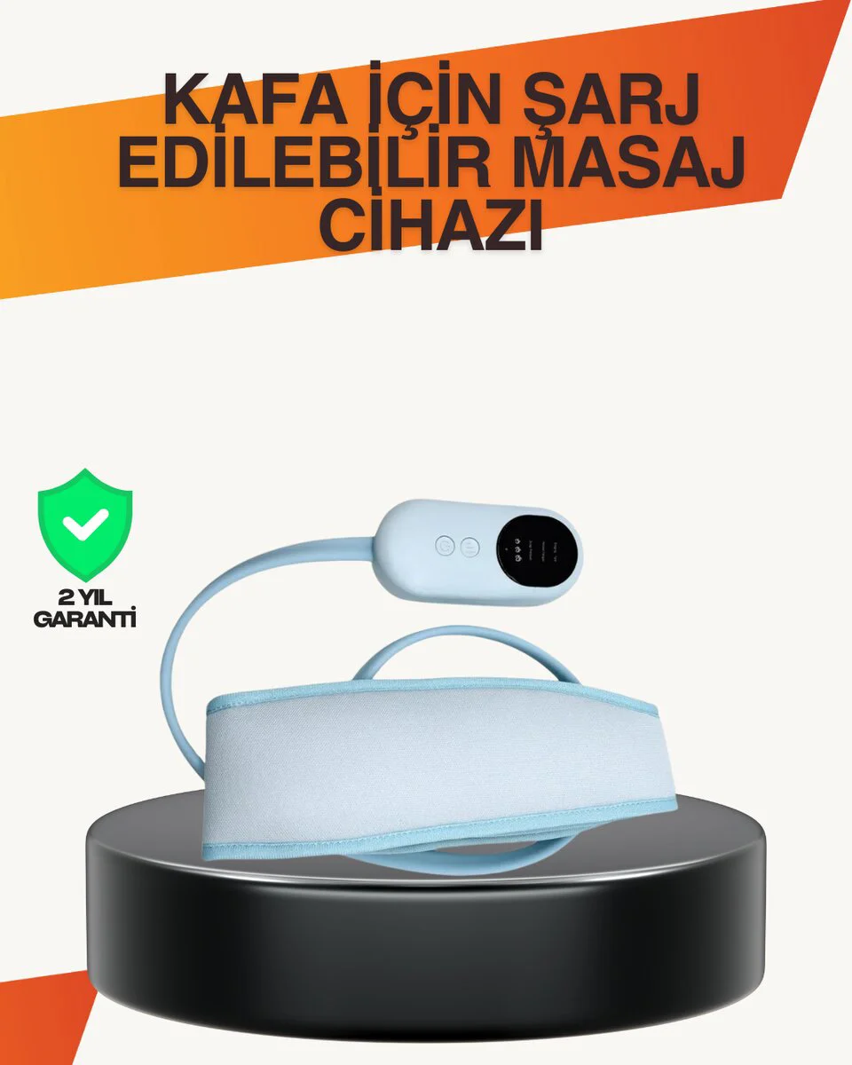 Isıtmalı Baş Masaj Aleti - Evde Spa Deneyimi ve Stres Giderici