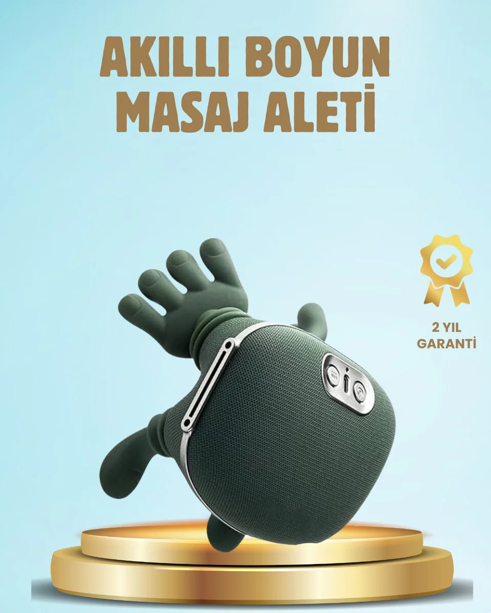 Isıtmalı Boyun ve Omuz Masaj Aleti - Kablosuz Rahatlatıcı ile Stresi ve Kas Sertliğini Giderin
