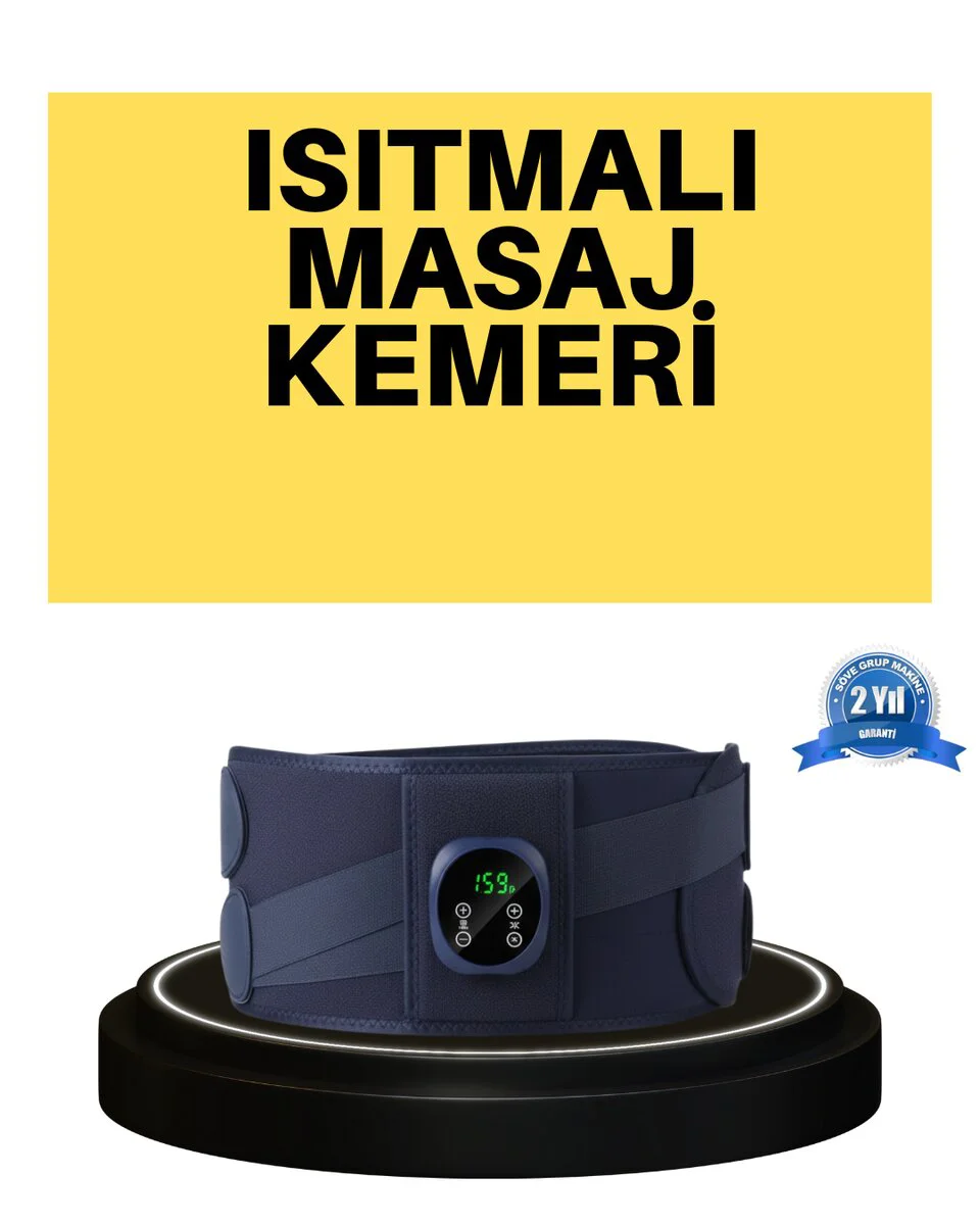 Isıtmalı Masajlı Bel Kemeri - Ev Tipi, Boyun, Bacak ve Karın Masajı