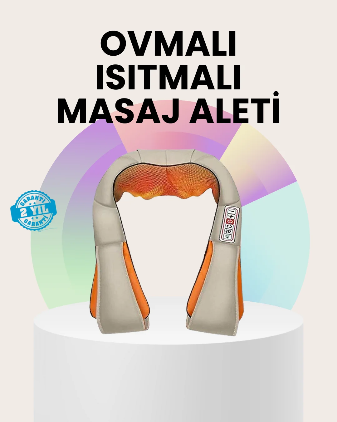 Isıtmalı Ovmalı Masaj Aleti Kas Gevşetici ve Kan Dolaşımı Düzenle