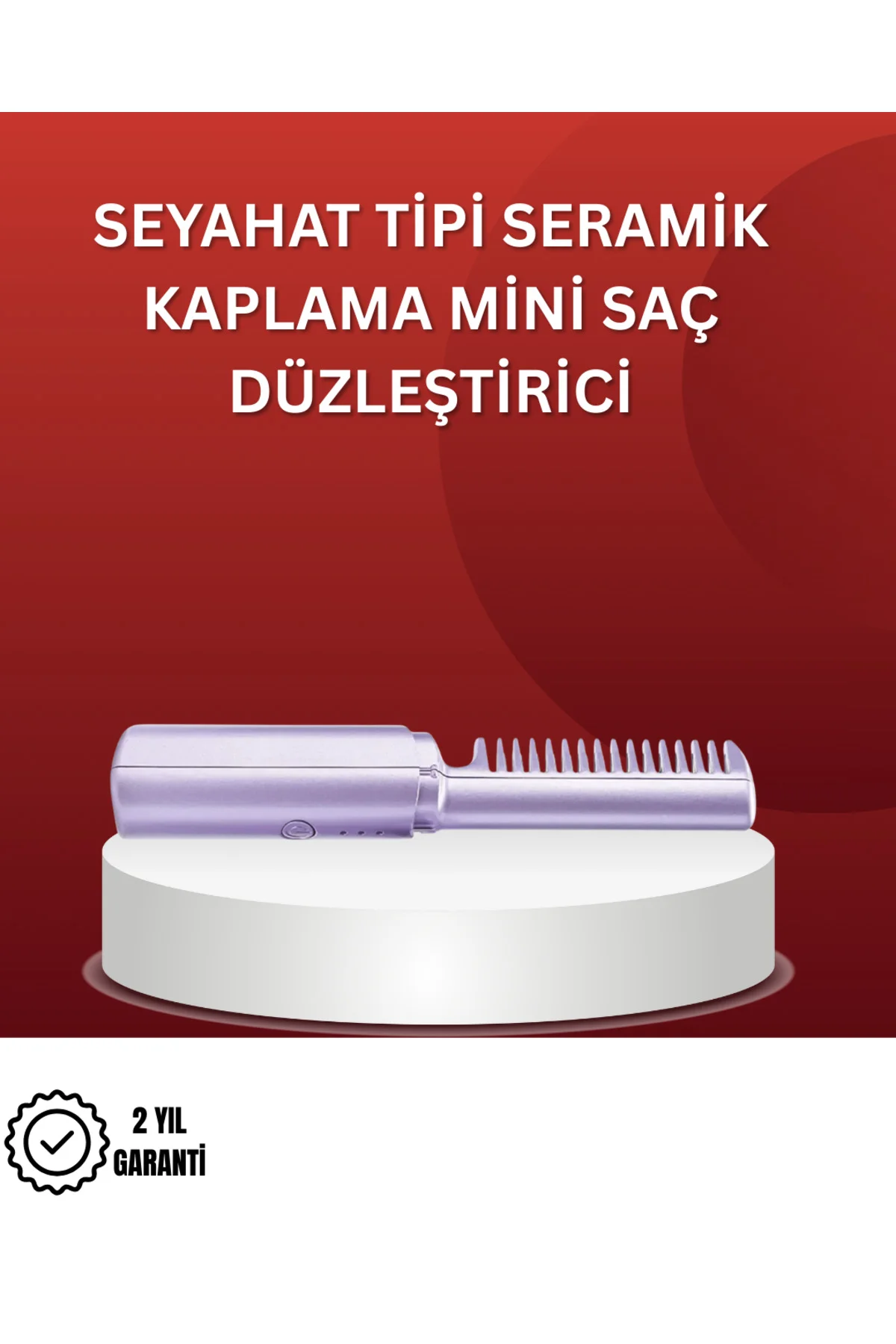 Isıtmalı Saç Düzleştirici Fırça – Kablosuz ve Hafif Tasarım