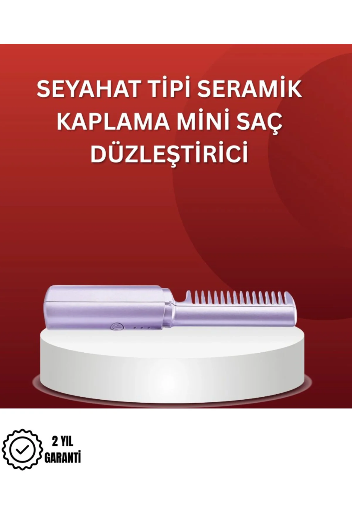 Isıtmalı Saç Düzleştirici Fırça – Kablosuz Ve Hafif Tasarım