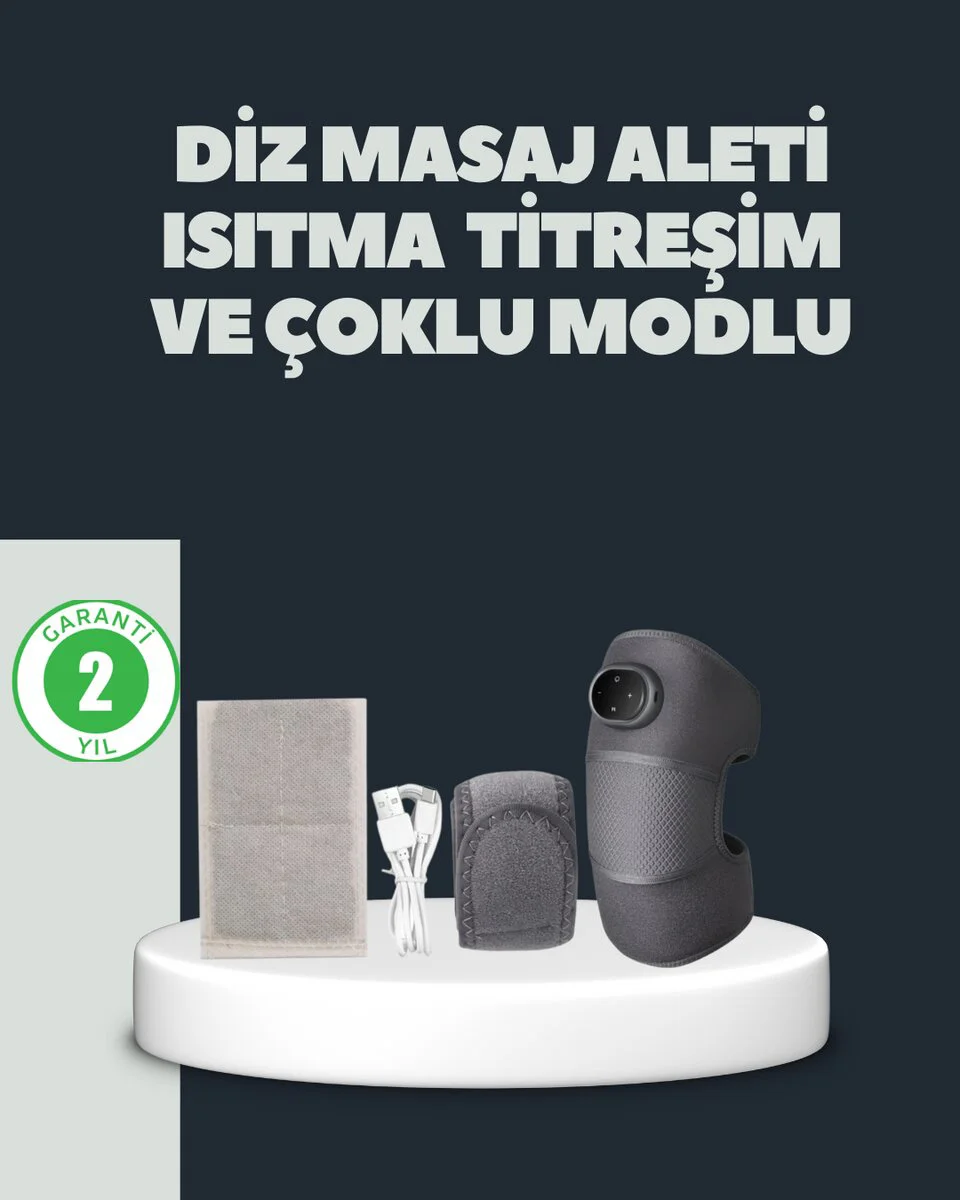 Isıtmalı Titreşimli Diz Masaj Cihazı 3D Rezonans Teknolojili - Diz Ağrılarını Önleyen En İyi Çözüm