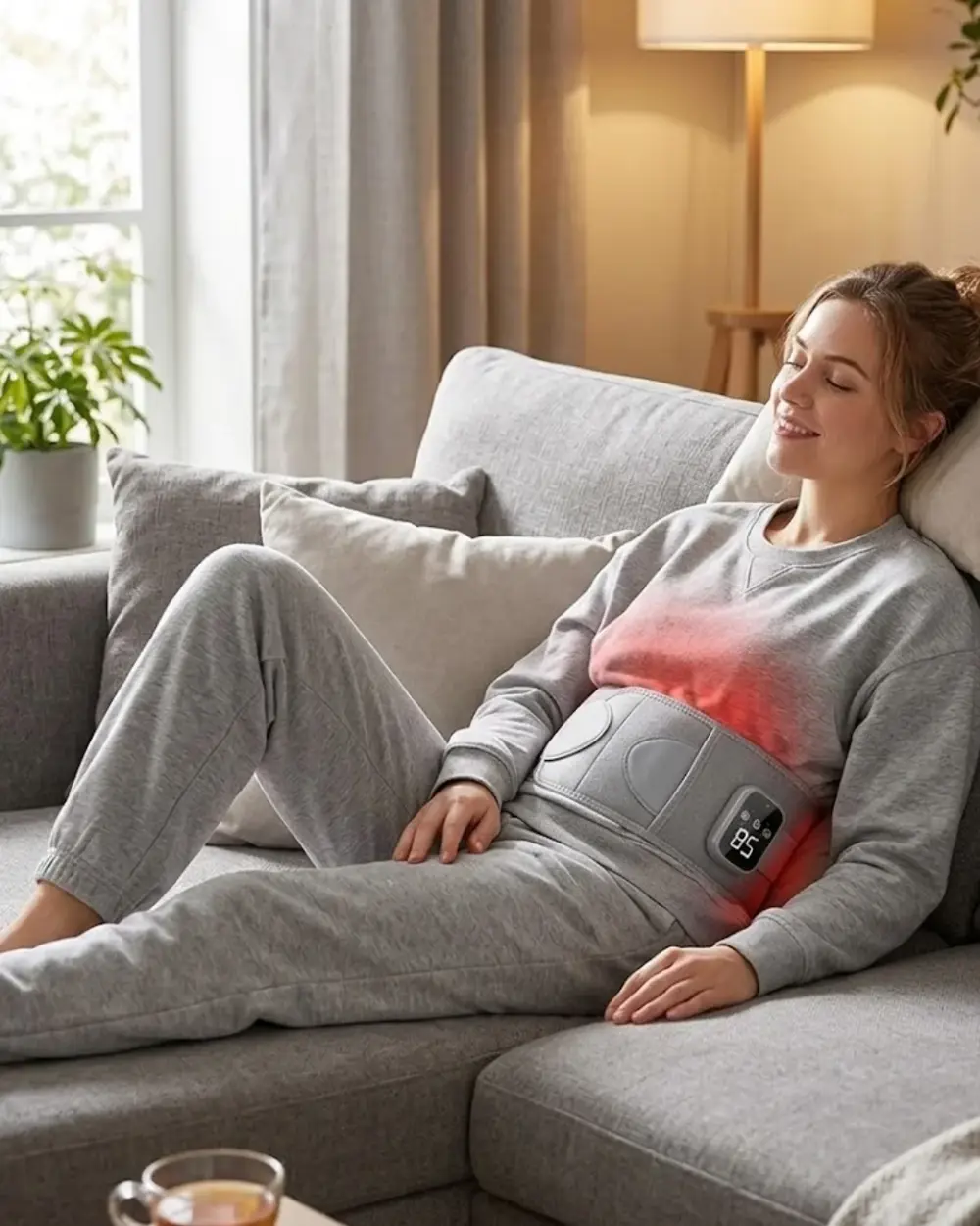 Isıtmalı Titreşimli Bel Masaj Kemeri 3 Kademeli Sıcaklık Ayarlı K