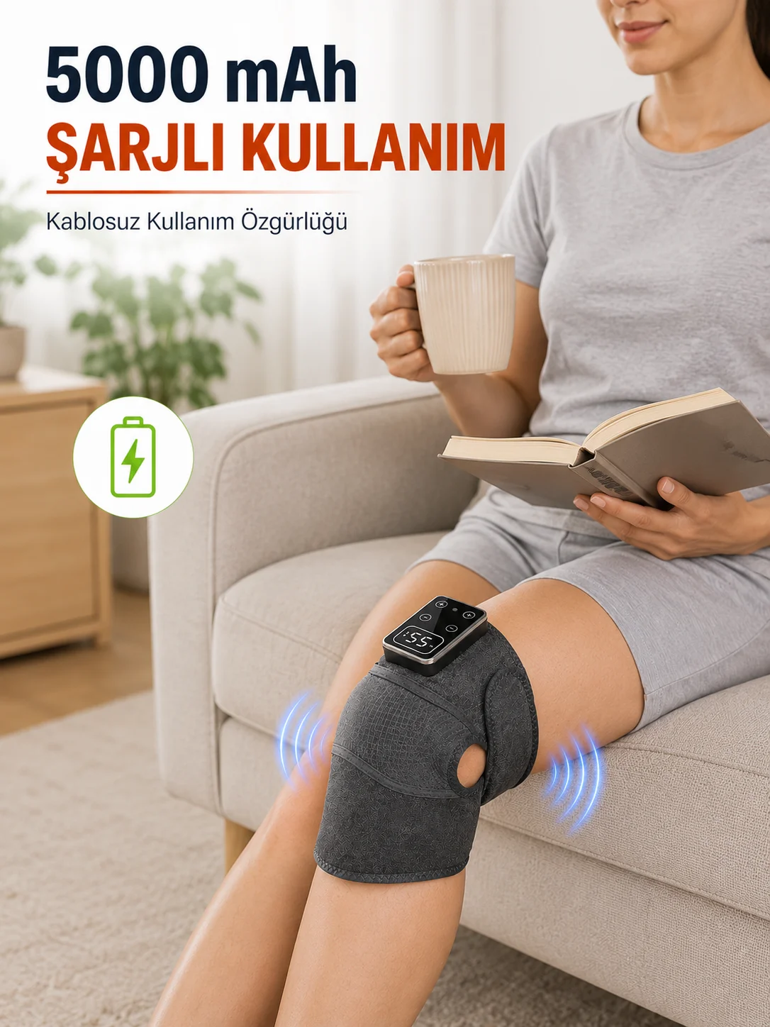 Isıtmalı ve Titreşimli Diz Masaj Aleti Şarjlı Dijital Ekranlı 5000 mAh Masaj Cihazı Isıtmalı ve Titreşimli Diz Masaj Aleti Şarjlı Dijital Ekranlı 5000 mAh Masaj Cihazı