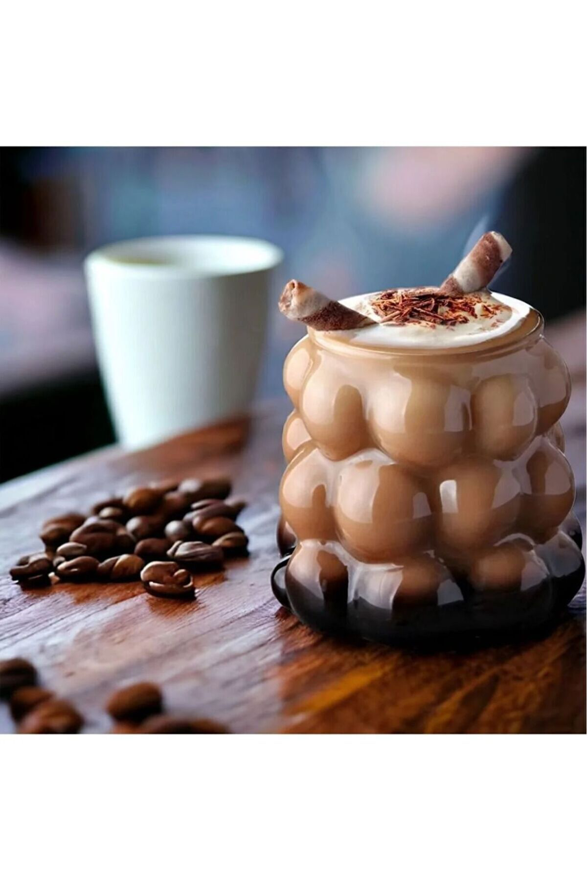 Dmr İsıya Dayanıklı Borosilikat Boncuk Şekilli Bardak | Kahve Ve Sunu