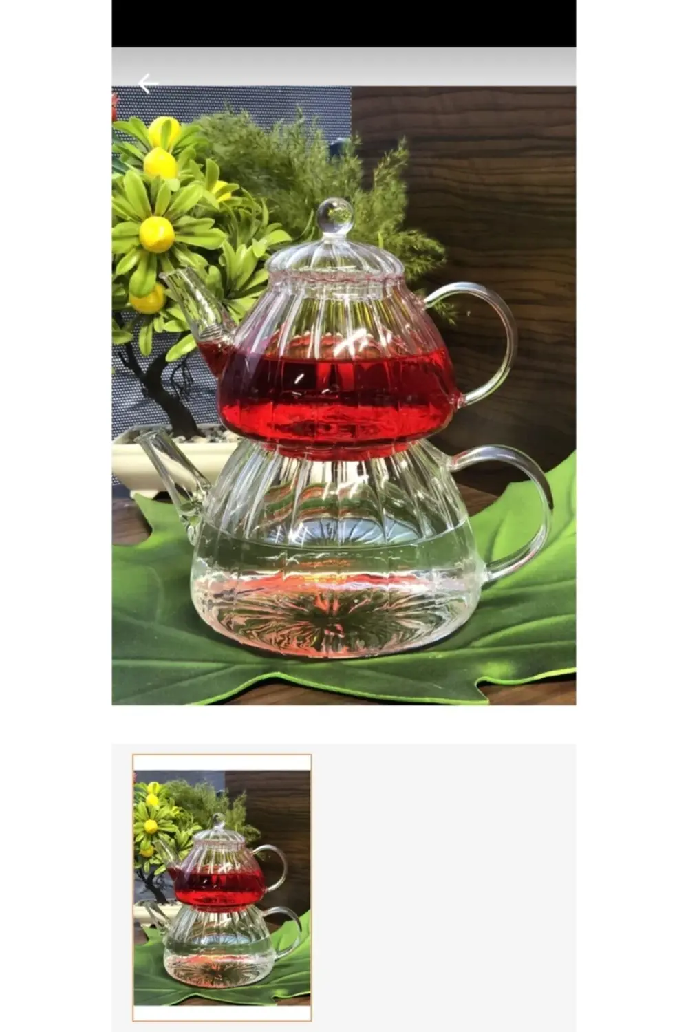 Isıya Dayanıklı Borosilikat Çaydanlık