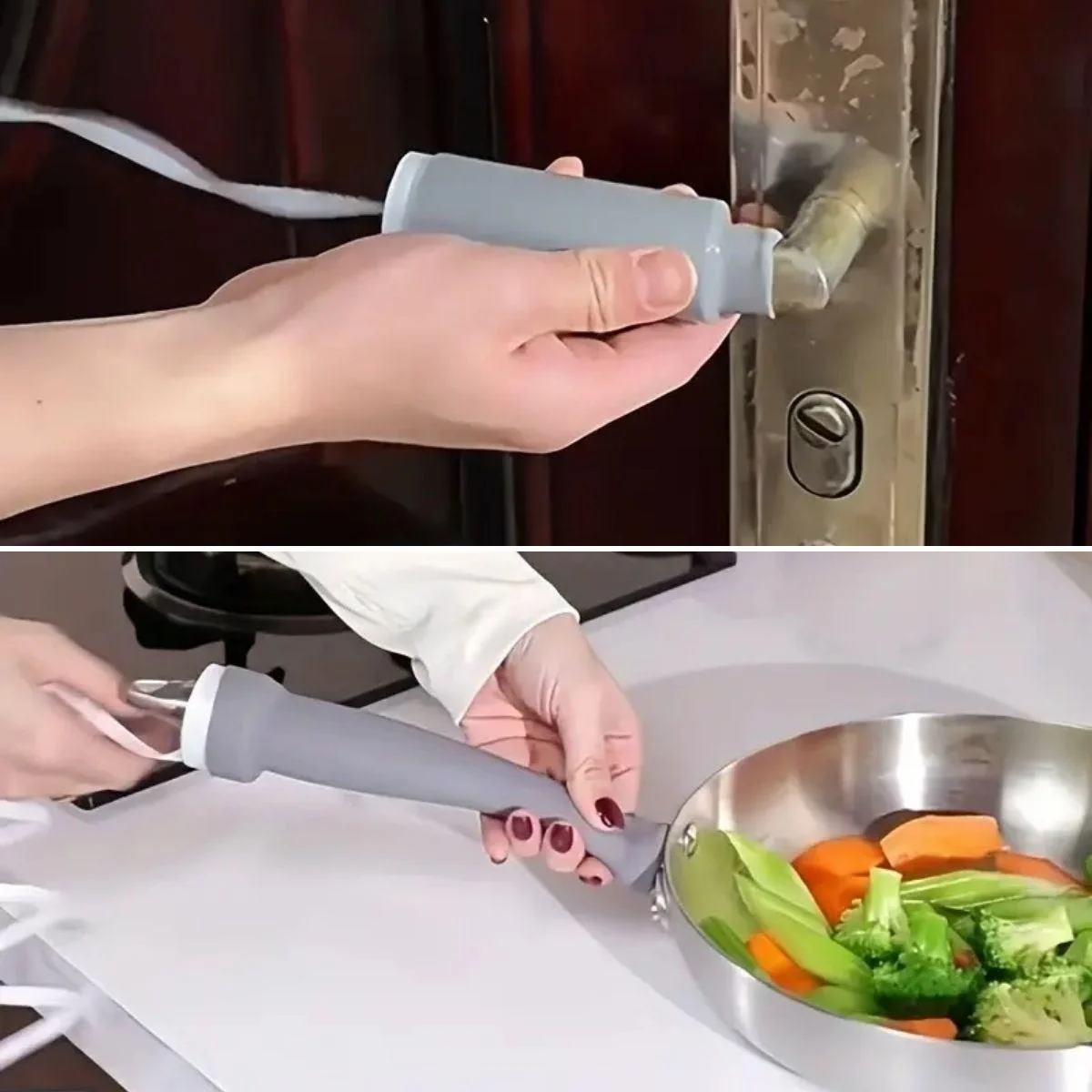 Isıya Dayanıklı Silikon Kauçuk Tencere,kapı Tutma Kılıfı Kendinden Küçülen,her Sapa Uyumlu Tava Kulp Yalıtımı 12-15 Cm 5224 Diğer