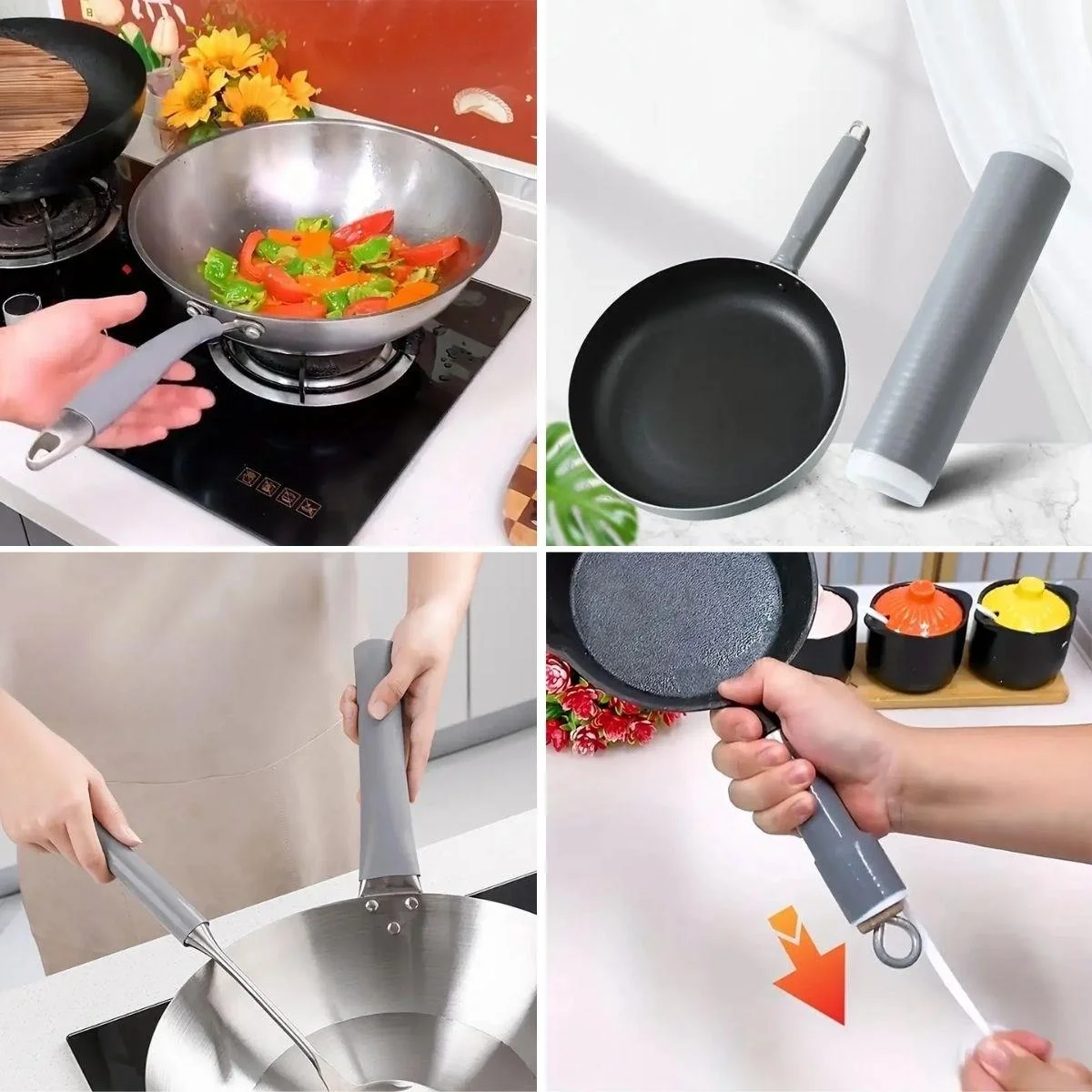 Isıya Dayanıklı Silikon Kauçuk Tencere,kapı Tutma Kılıfı Kendinden Küçülen,her Sapa Uyumlu Tava Kulp Yalıtımı 12-15 Cm Bx40