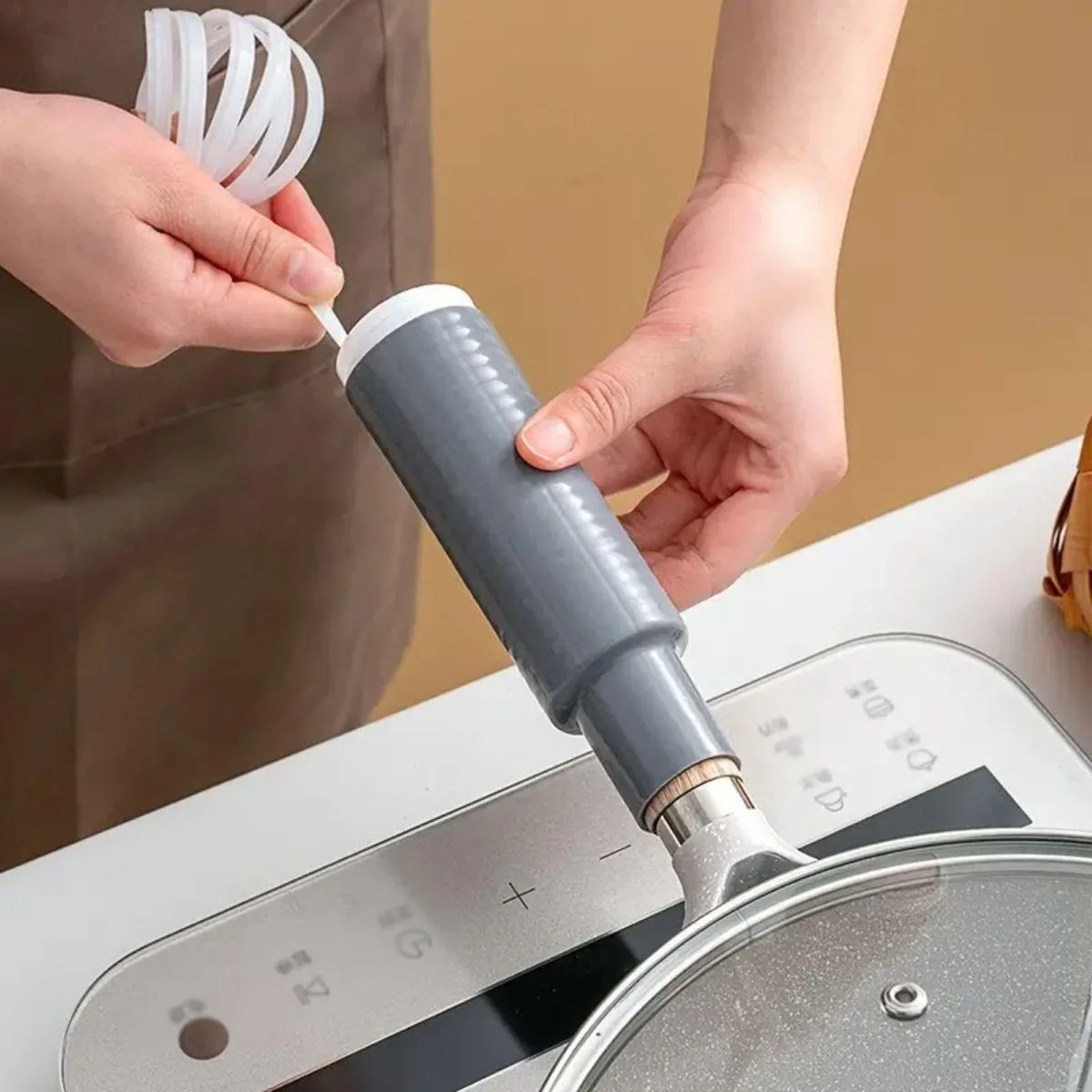 Isıya Dayanıklı Silikon Kauçuk Tencere,kapı Tutma Kılıfı Kendinden Küçülen,her Sapa Uyumlu Tava Kulp Yalıtımı 12-15 Cm Bx40