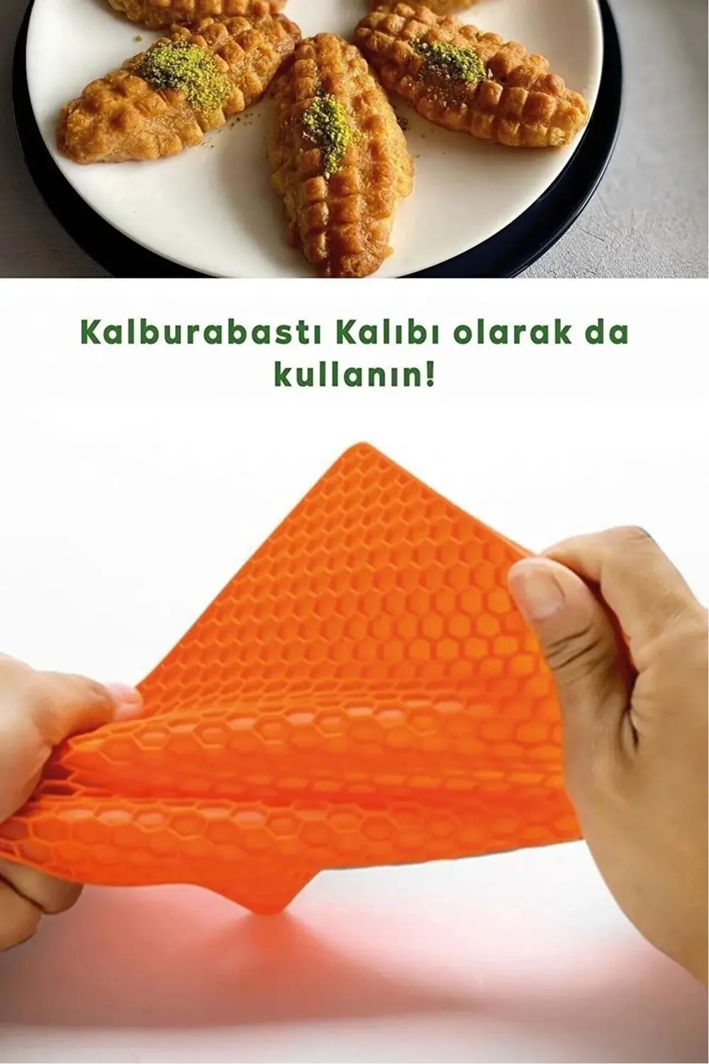 Isıya Dayanıklı Silikon Kare Nihale Ve Kalburabastı Kalıbı Tepsi