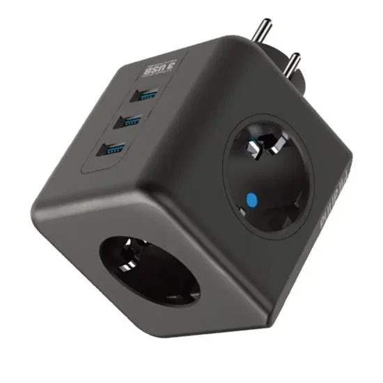 Isıya Dayanıklı Termal Akım Korumalı ve Çocuk Korumalı 3 Priz Girişli 3 USB Girişli Küp Priz Fiyatı, Yorumları ve Özellikleri