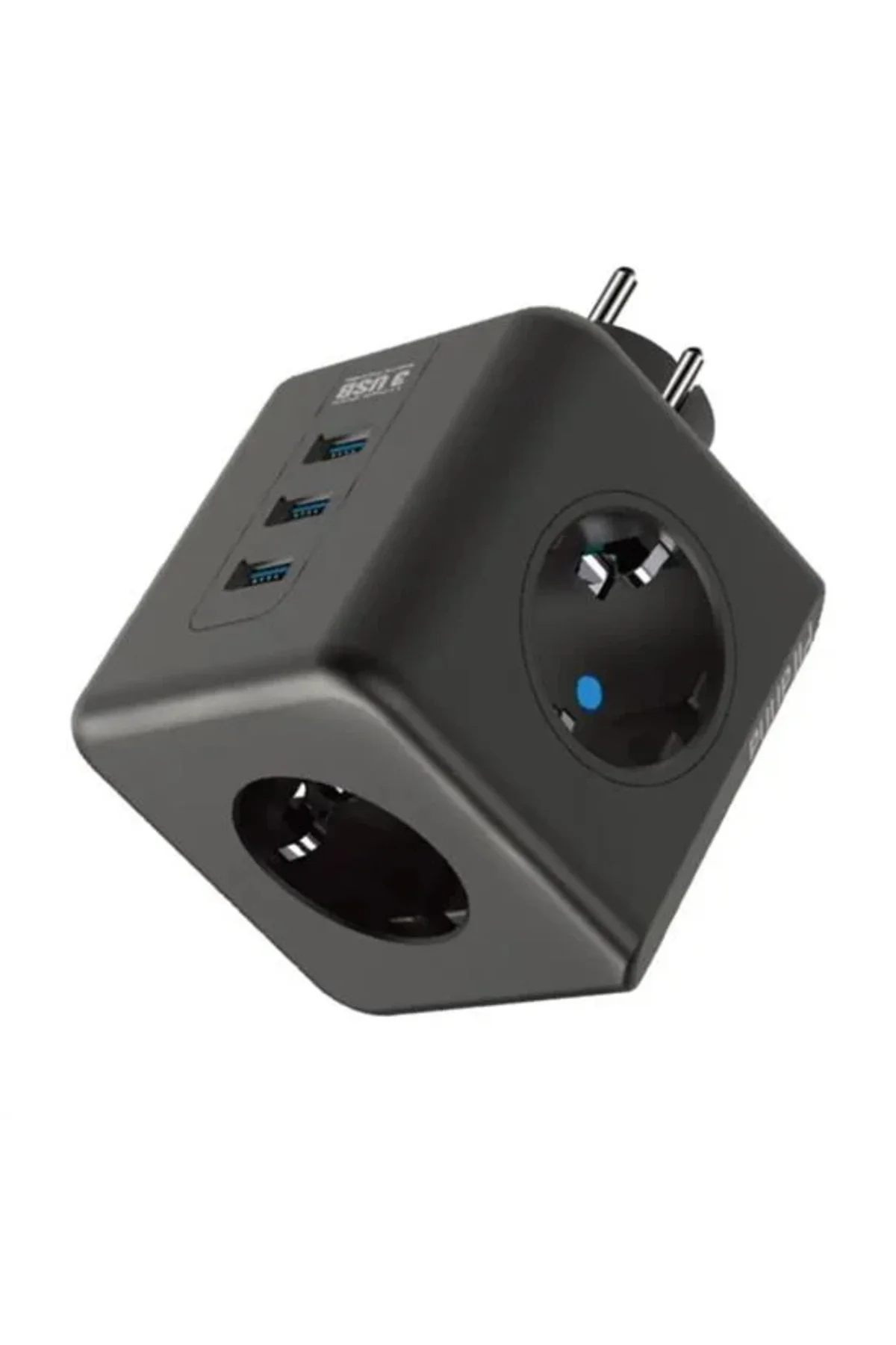 Isıya Dayanıklı Termal Akım Korumalı ve Çocuk Korumalı 3 Priz Girişli 3 USB Girişli Küp Priz Isıya Dayanıklı Termal Akım Korumalı ve Çocuk Korumalı 3 Priz Girişli 3 USB Girişli Küp Priz