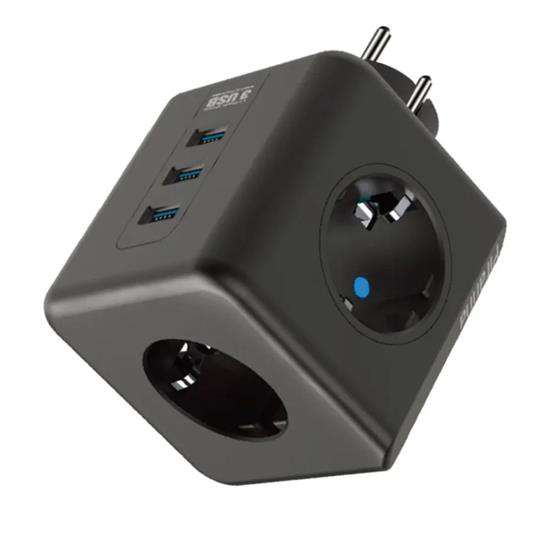 Isıya Dayanıklı Termal Akım Korumalı ve Çocuk Korumalı 3 Priz Gir